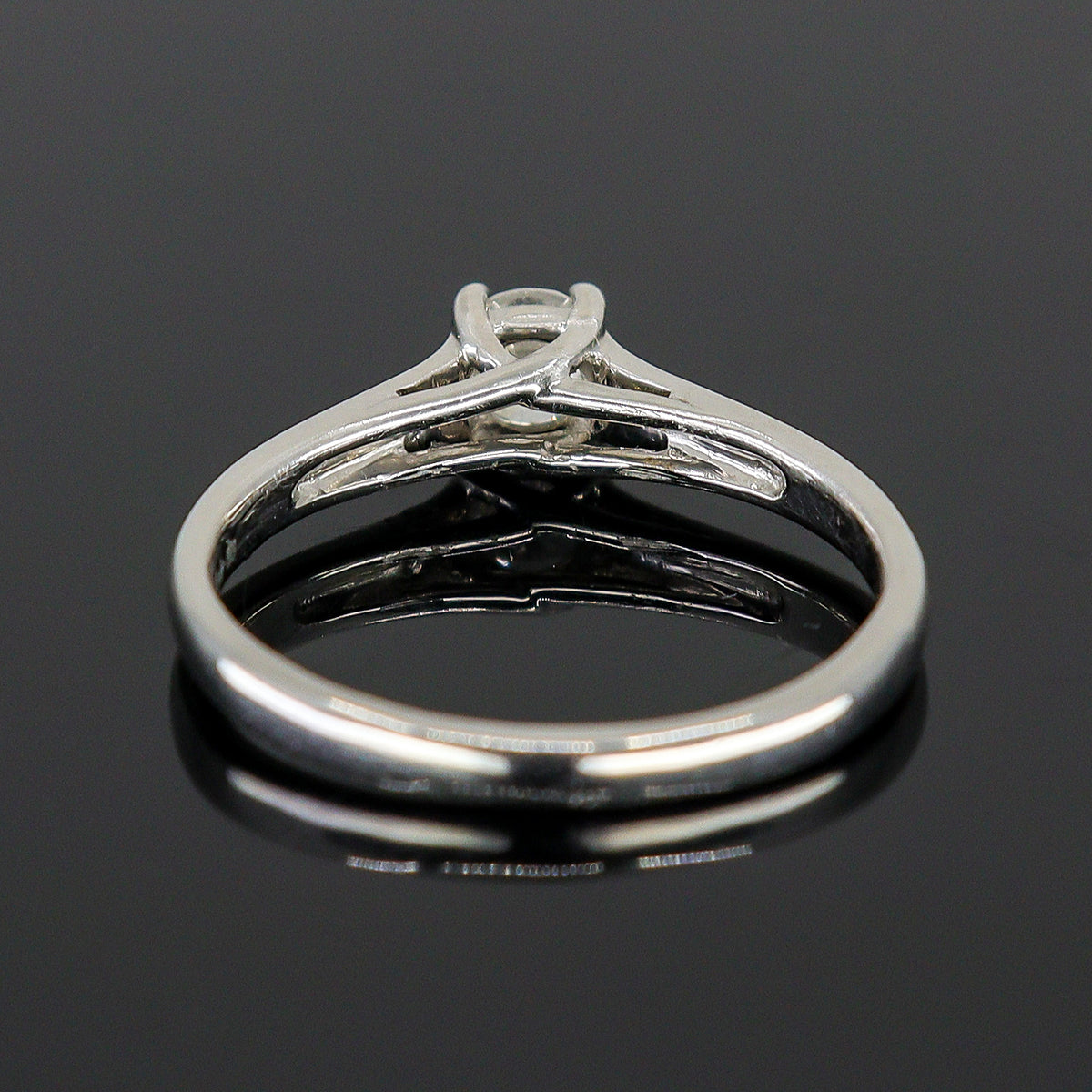 Pre-Owned Platinum 0.33ct Round Brilliant Cut Diamond Solitaire Ring