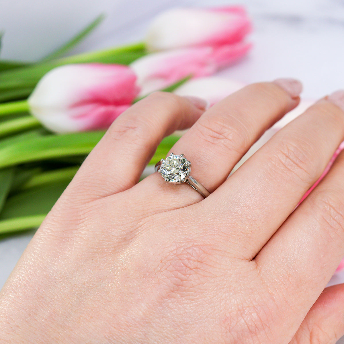 Pre-Owned Platinum 2.51ct Diamond Solitaire Ring