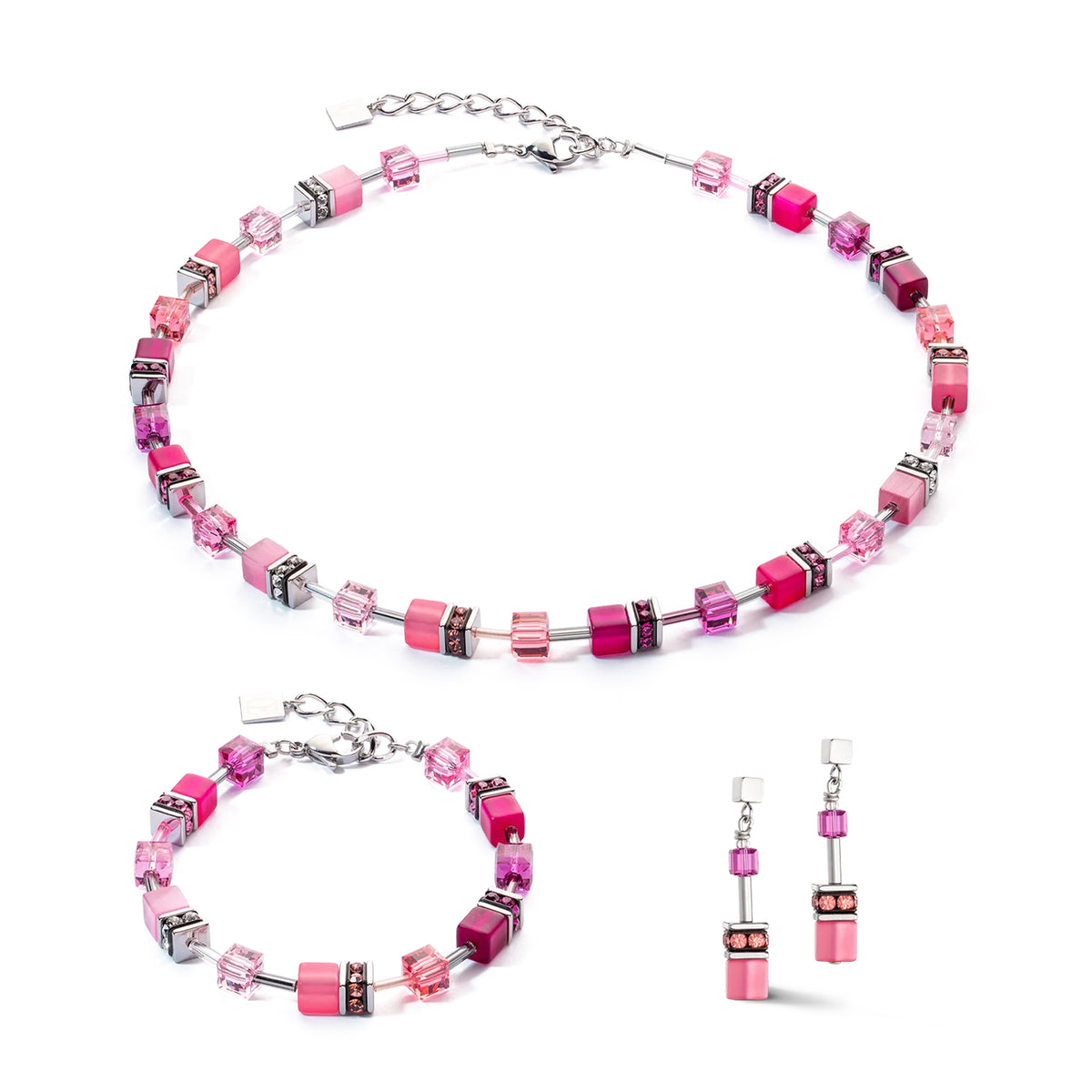 Coeur de Lion GeoCUBE® Iconic Bracelet - Viva Magenta