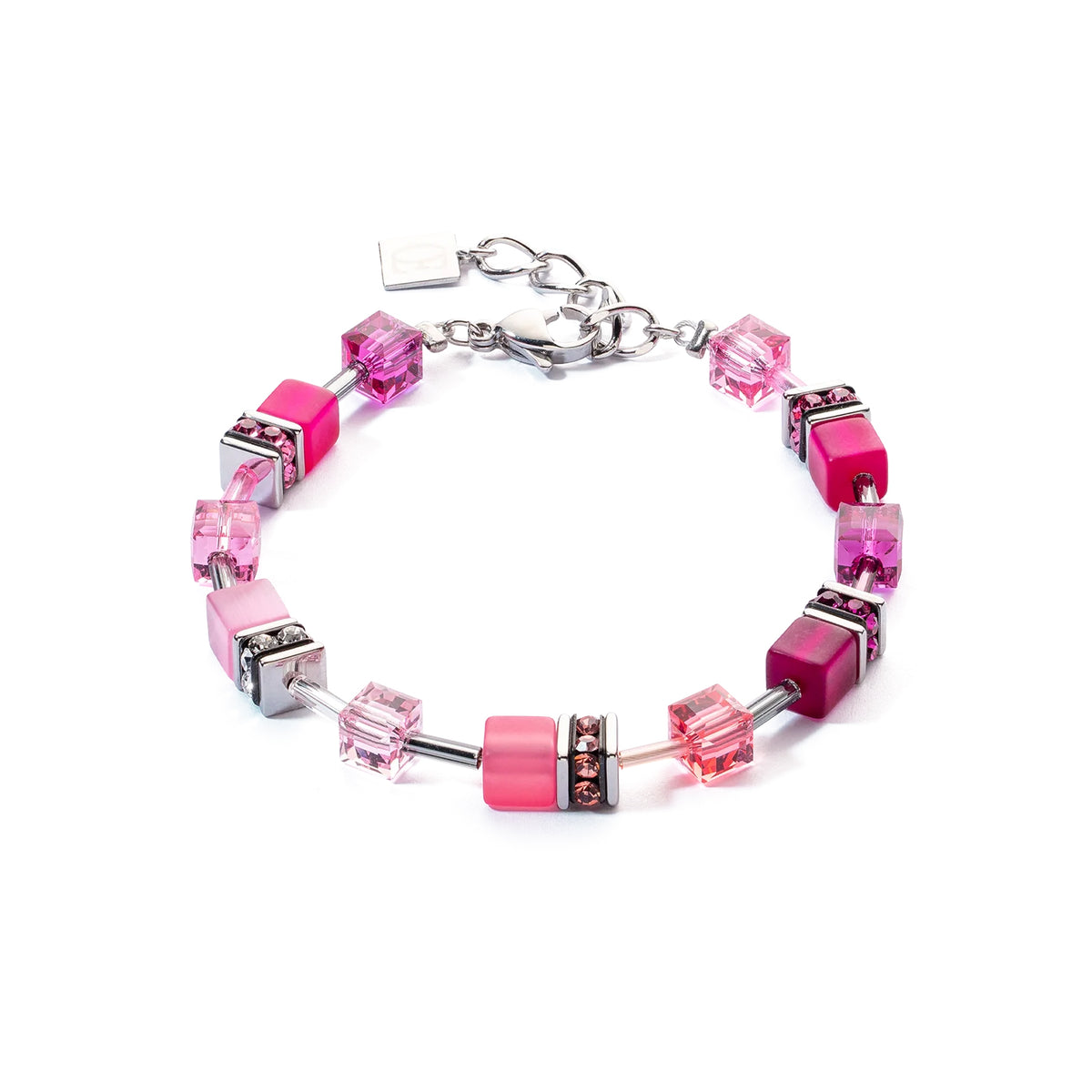 Coeur de Lion GeoCUBE® Iconic Bracelet - Viva Magenta