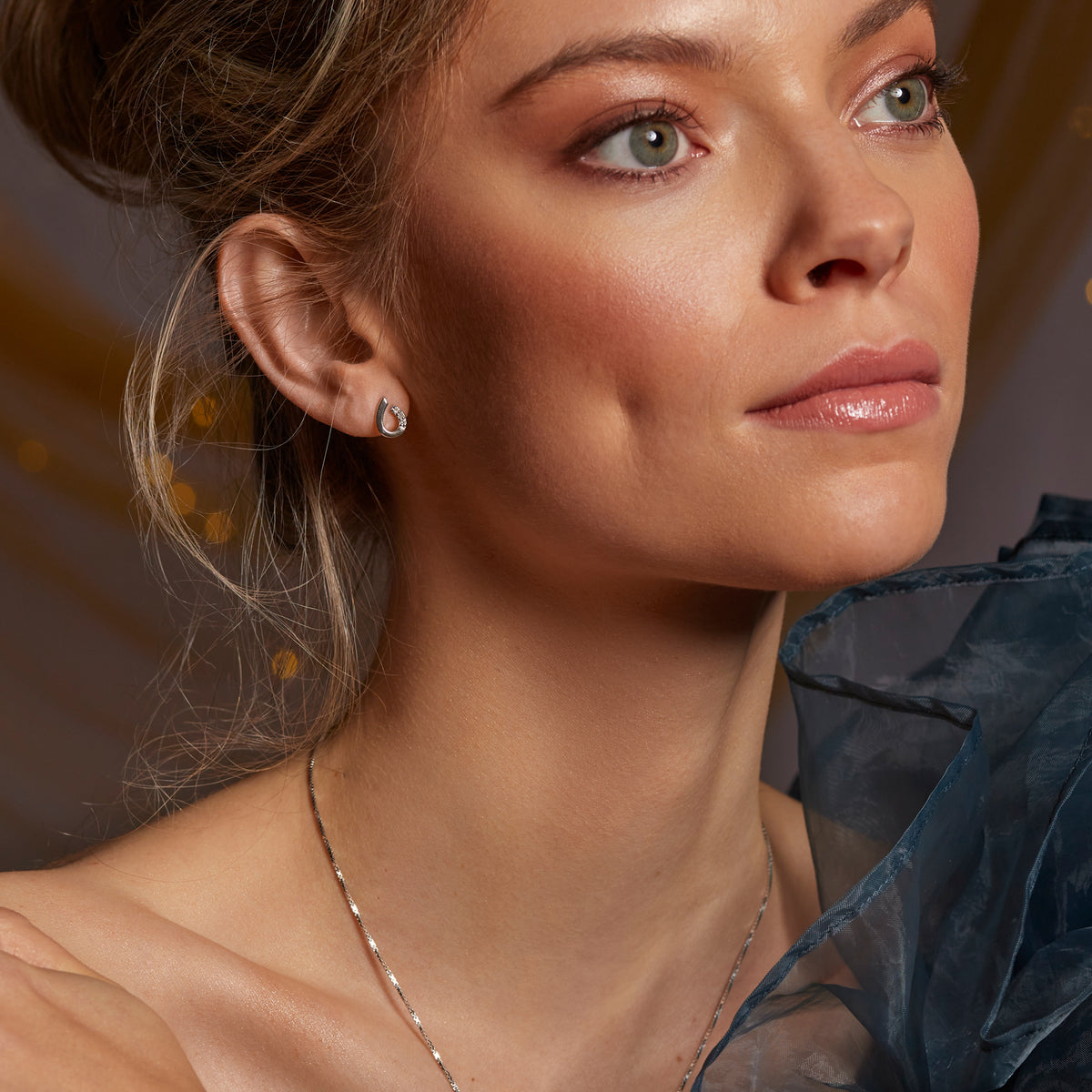 Hot Diamonds Sterling Silver Teardrop Stud Earrings