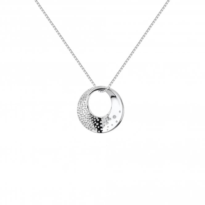 Hot Diamonds Sterling Silver Quest Circle Pendant & Chain