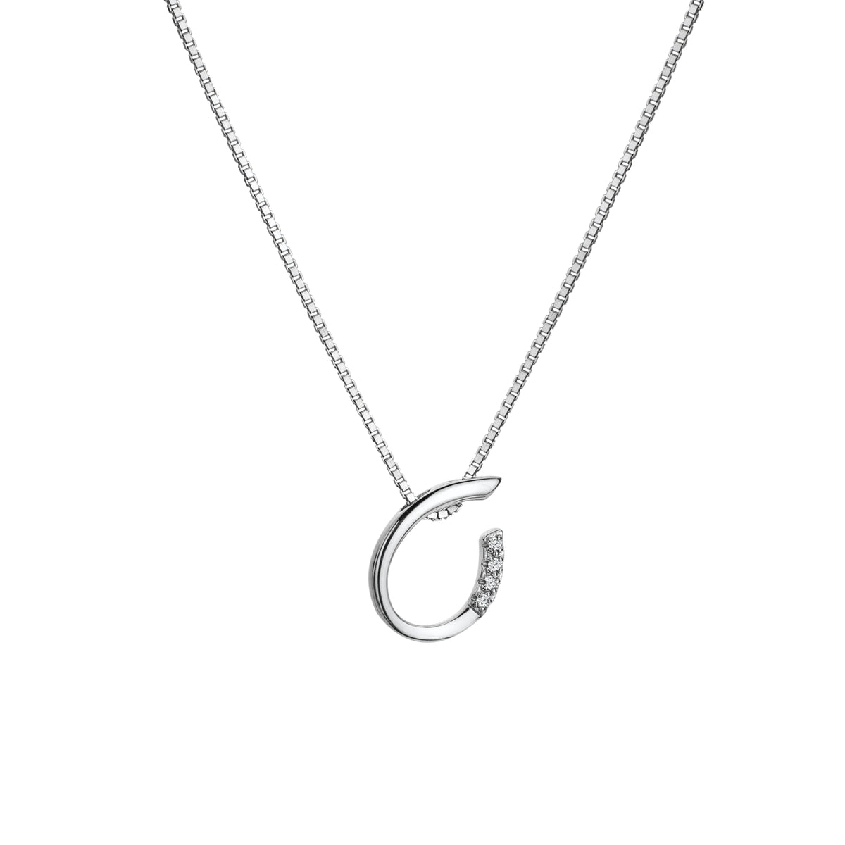 Hot Diamonds Sterling Silver Teardrop Pendant & Chain