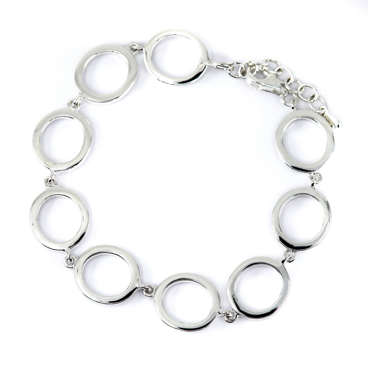 Lumi Sterling Silver Open Circle Bracelet