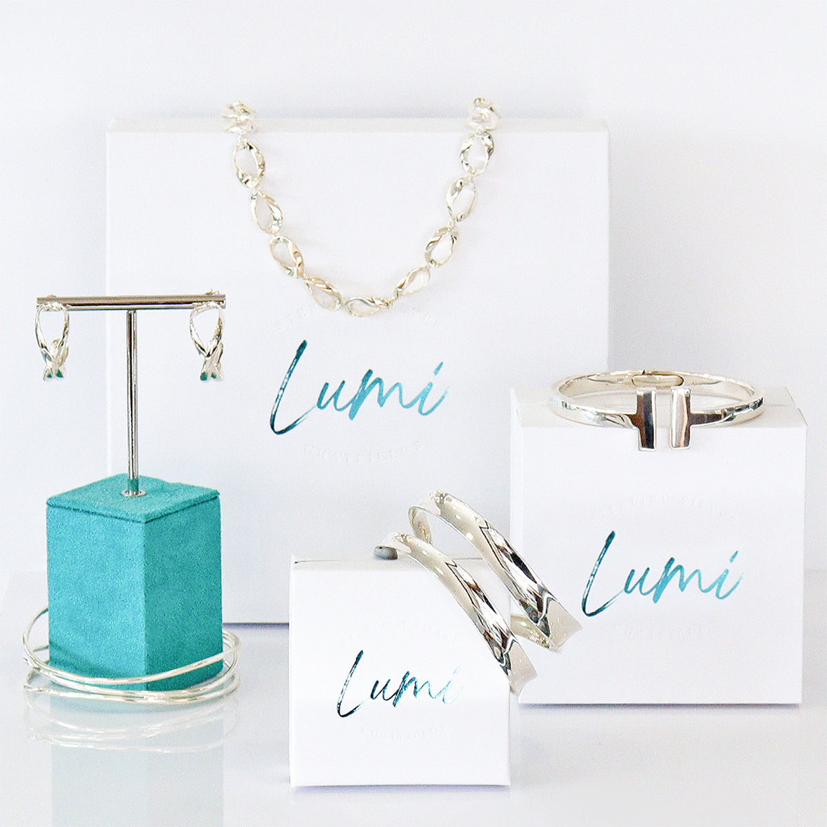 Lumi Sterling Silver Open Circle Bracelet
