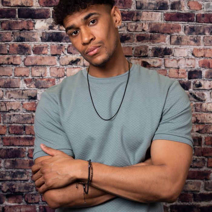 Fred Bennett Stainless Steel Black IP Plated Box Chain 24''