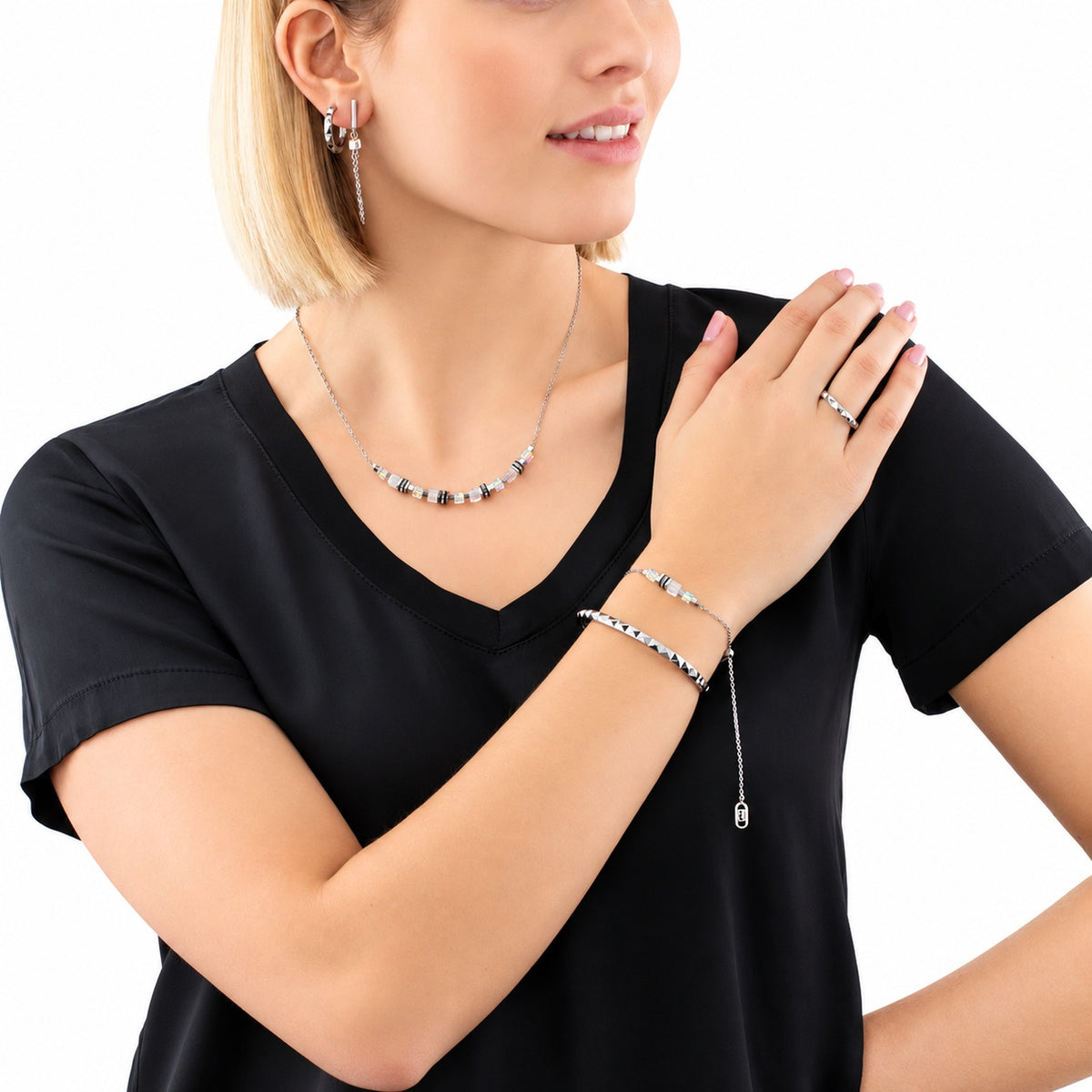 Coeur De Lion Stainless Steel Spike Hoops