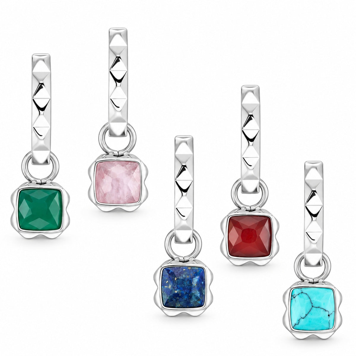 Coeur De Lion Stainless Steel Spike Hoops