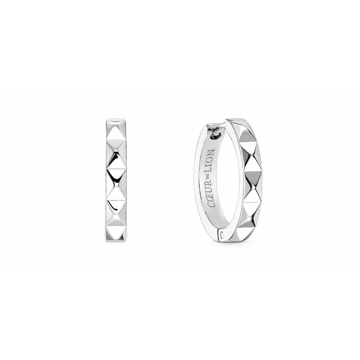 Coeur De Lion Stainless Steel Spike Hoops