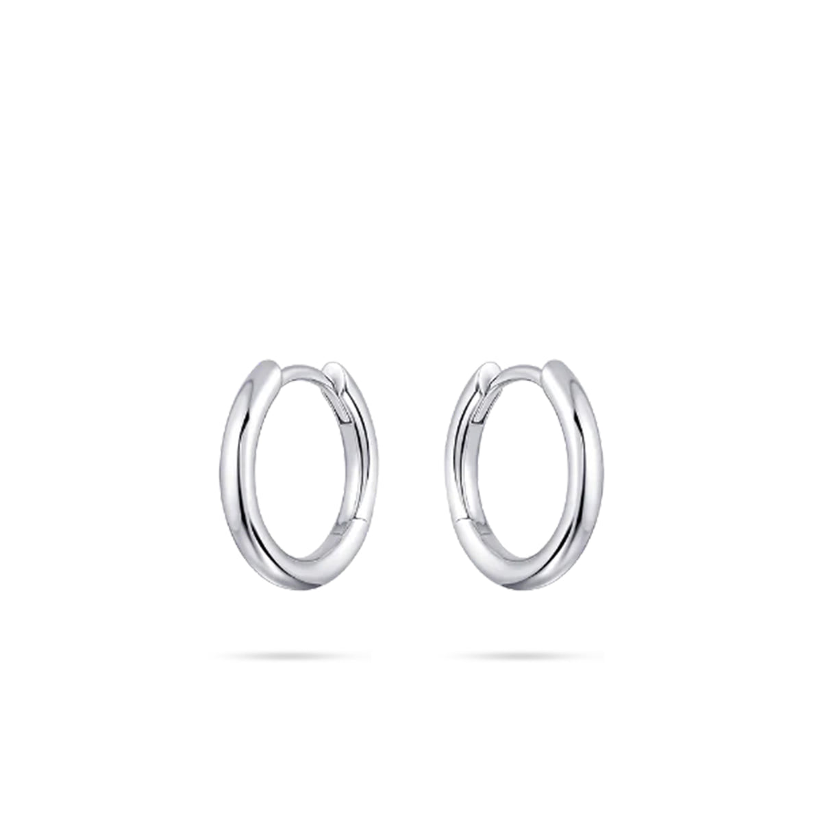 Gisser Sterling Silver Midi 15mm Hoop Earrings