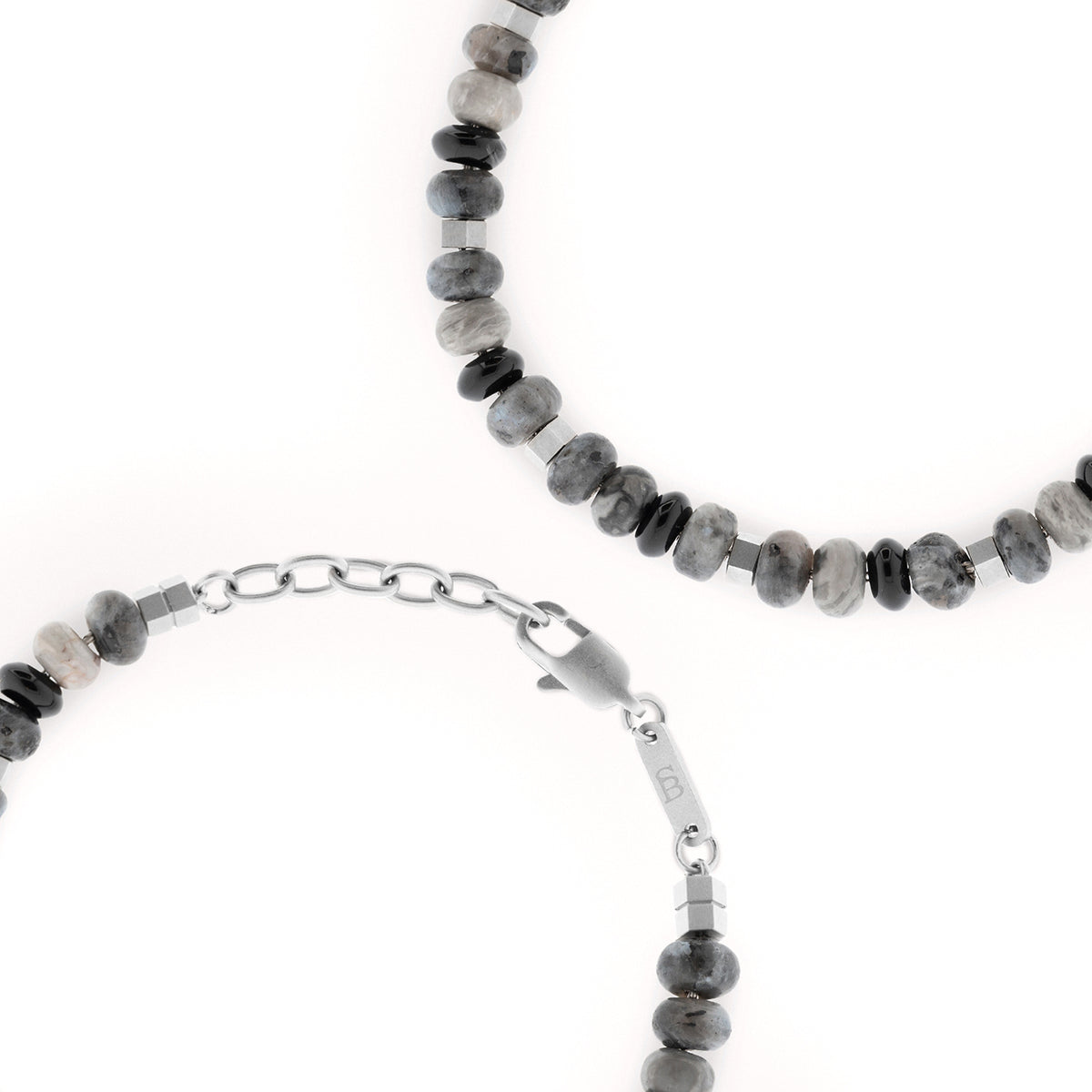 Steel & Barnett Graphite Bead Bracelet - One Size