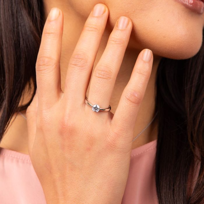 Diamonfire Sterling Silver 0.75ct Cubic Zirconia Ring