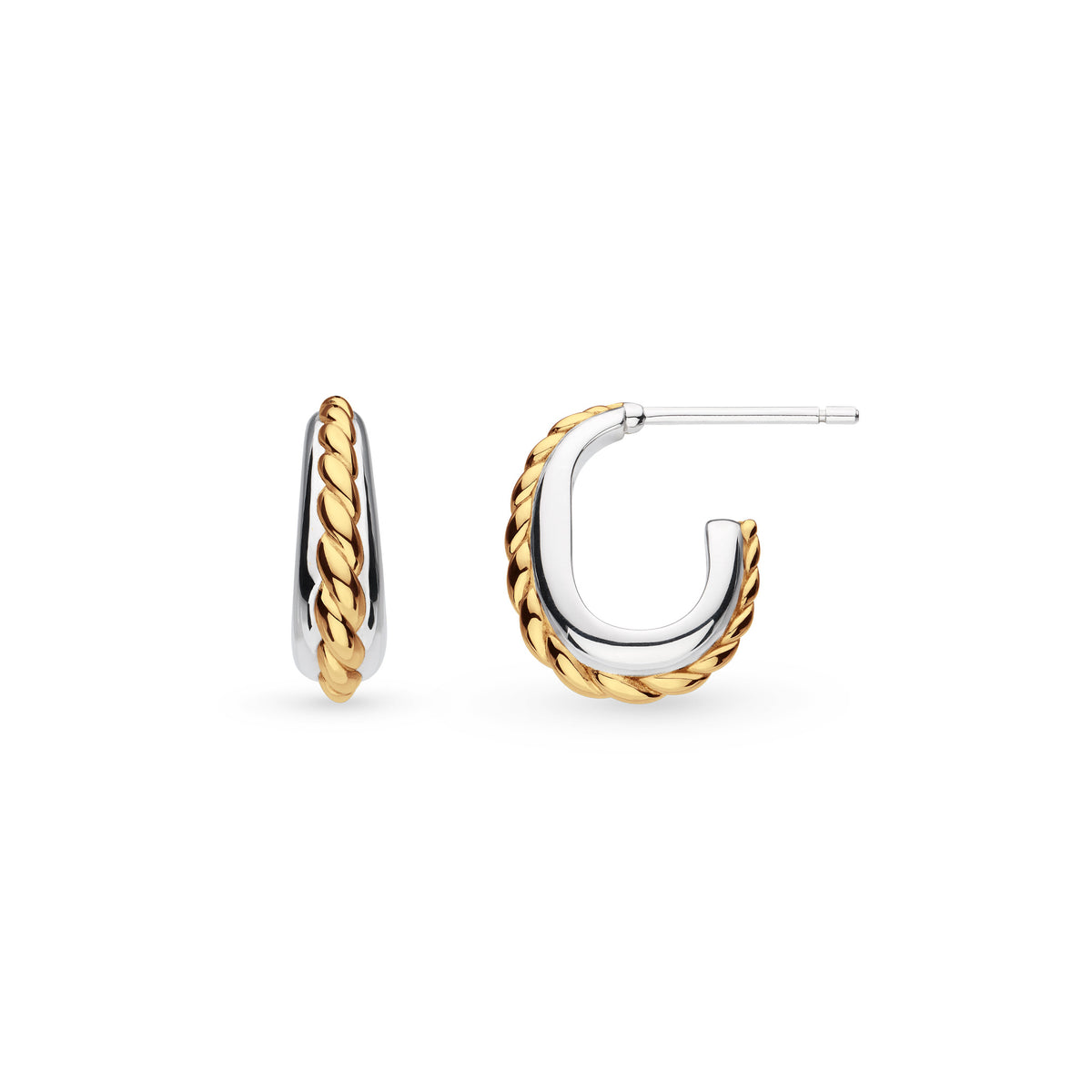 Kit Heath Marina Rope Band Golden Hoop Earrings – Chatfields Jewellers