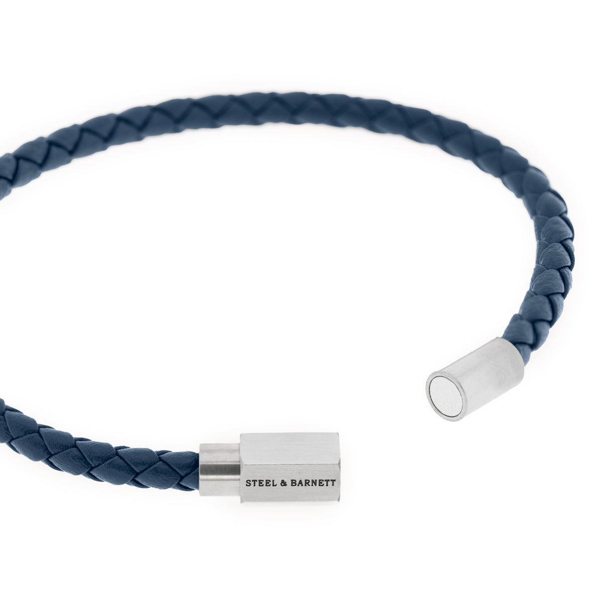Steel & Barnett Luke Landon Jeans Blue Leather Bracelet -  Small