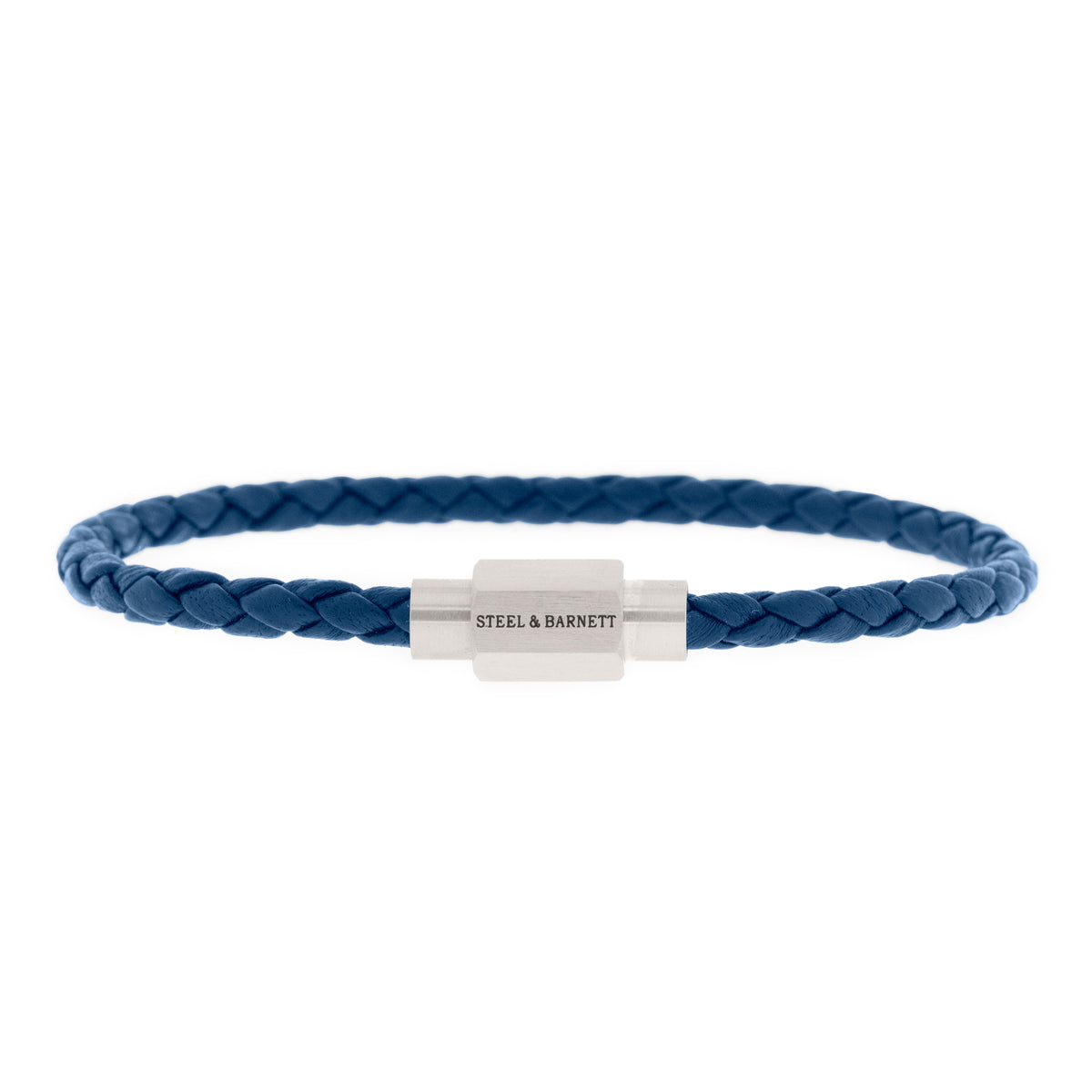 Steel & Barnett Luke Landon Jeans Blue Leather Bracelet -  Small