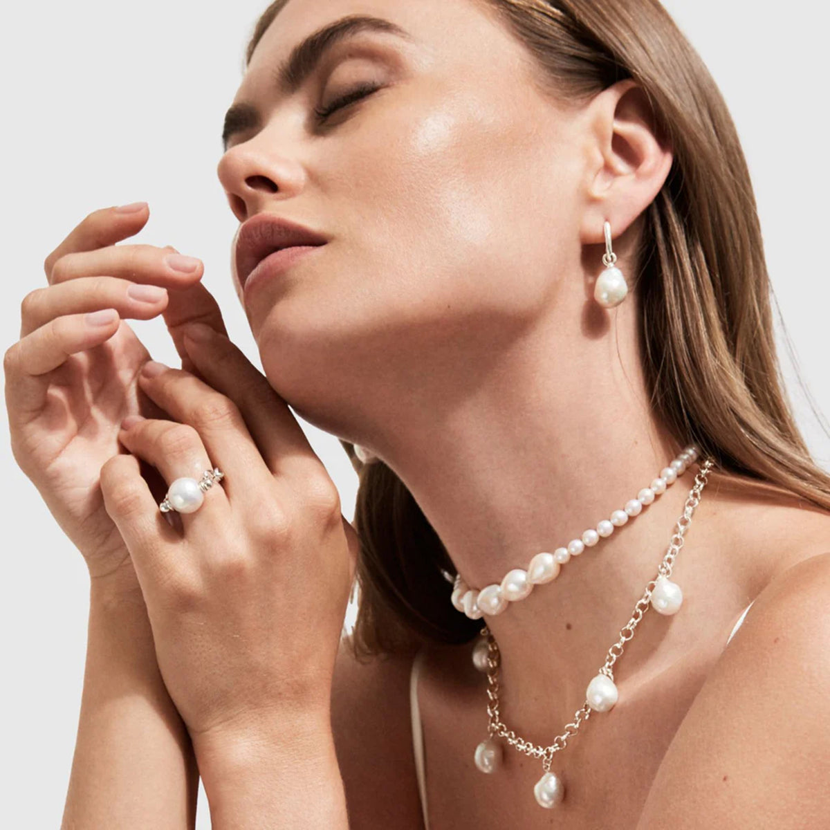 Ora Thalia Baroque Pearl Necklace