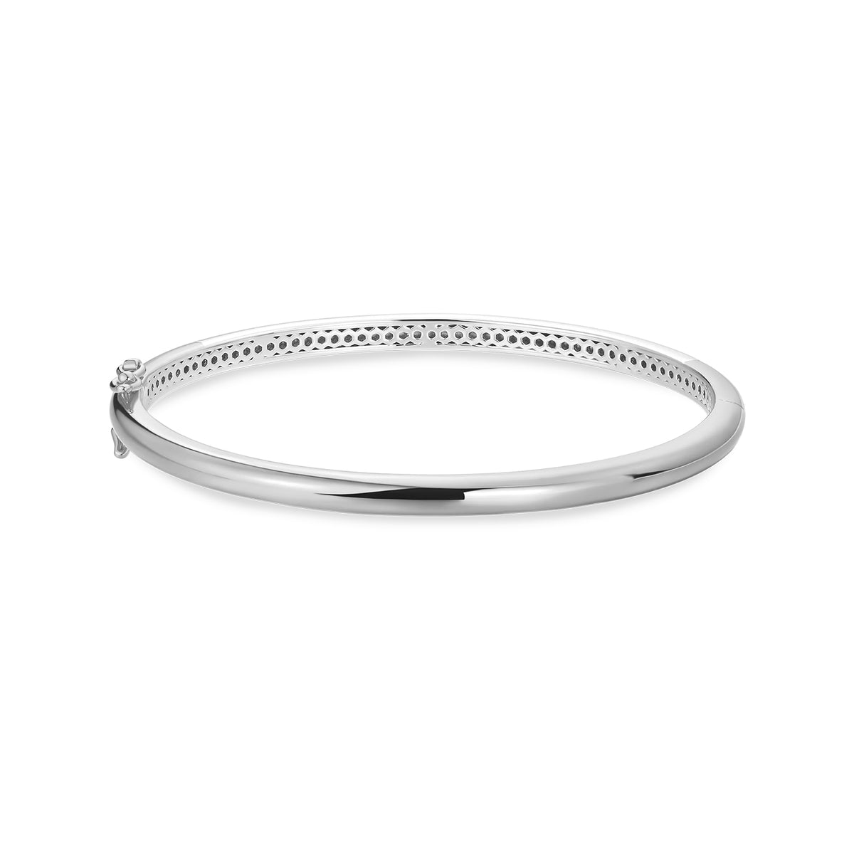 Gisser Sterling Silver Oval Polished Bangle