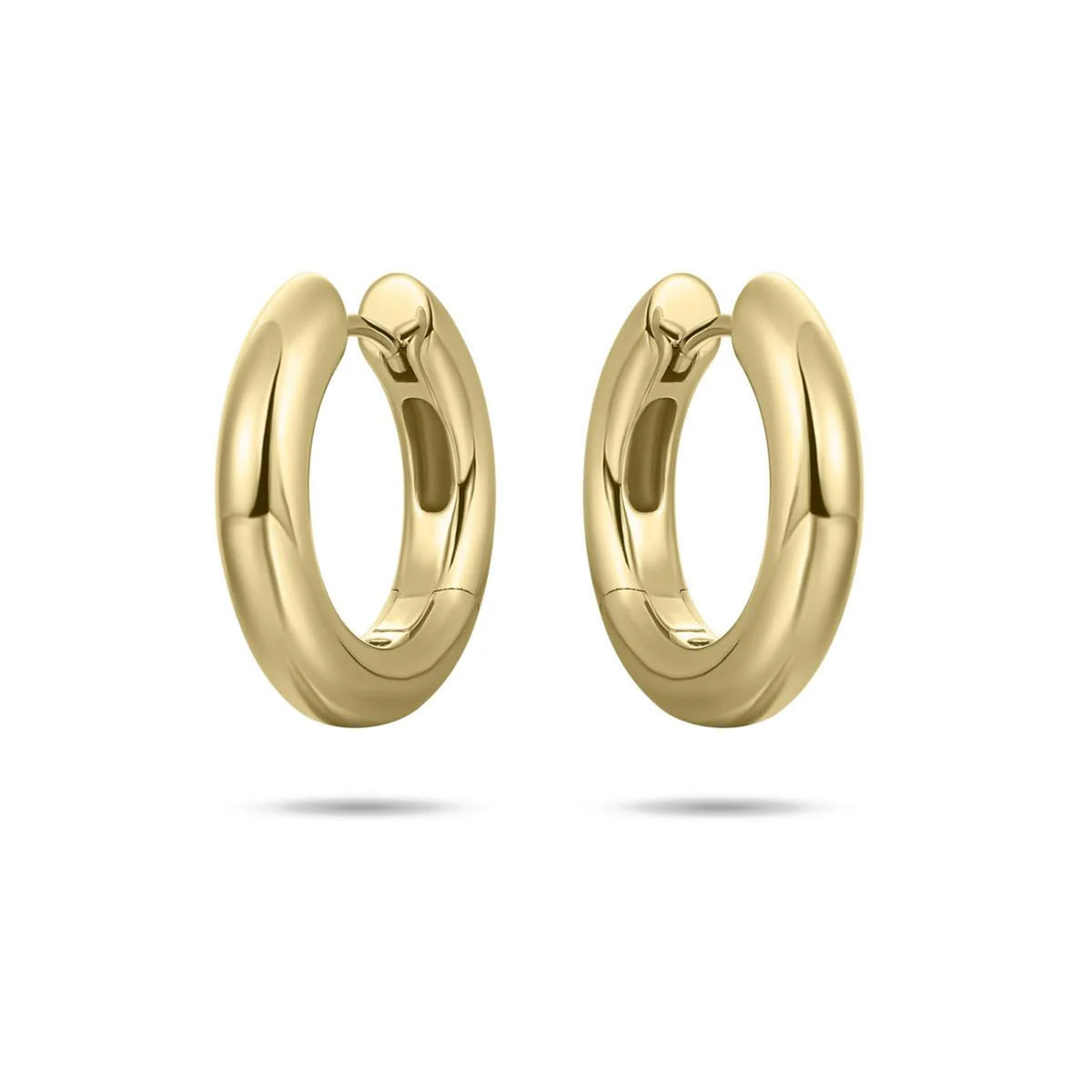 Gisser 18ct Yellow Gold Plated Statement Hoops