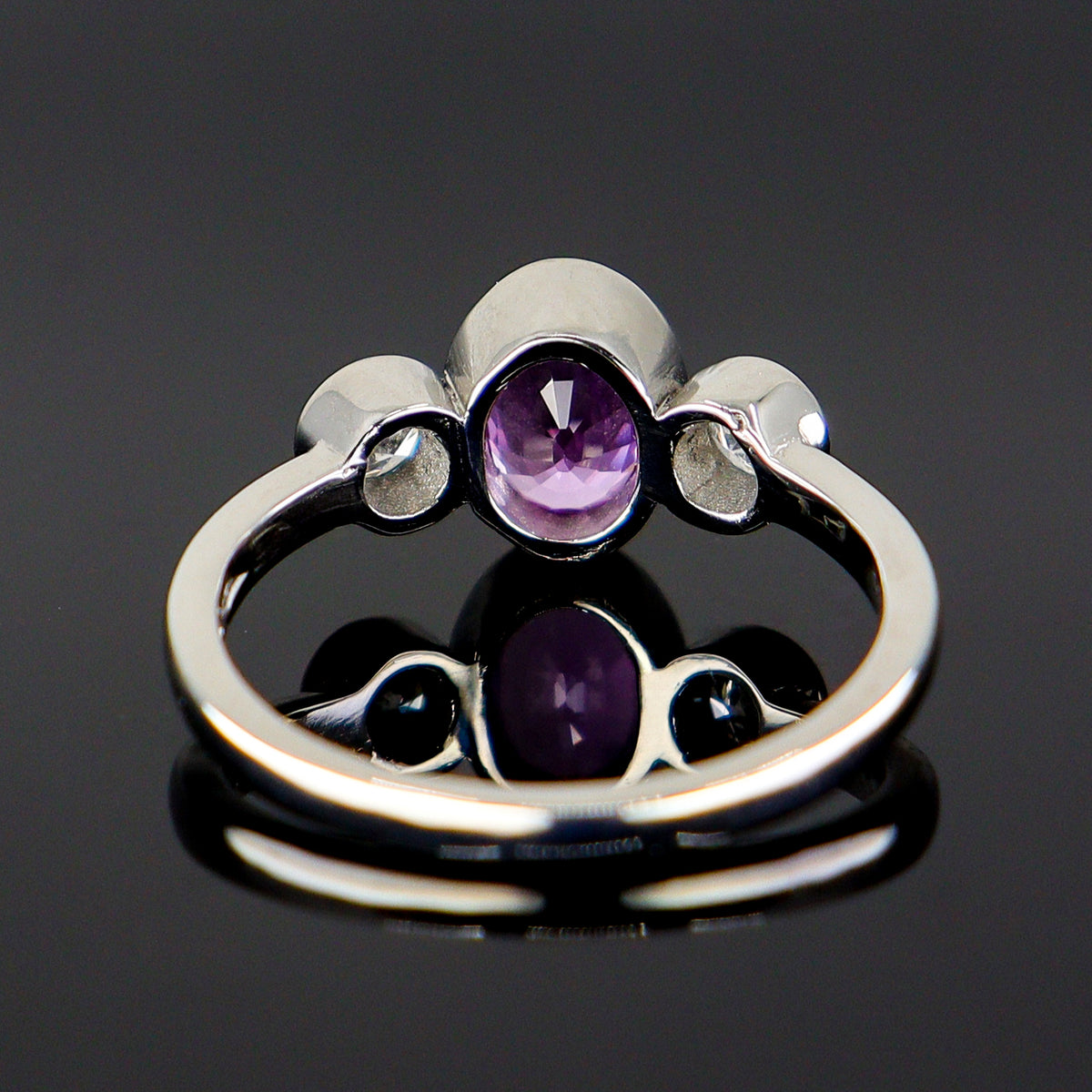 Pre-Owned Platinum Pink Sapphire & Diamond Ring