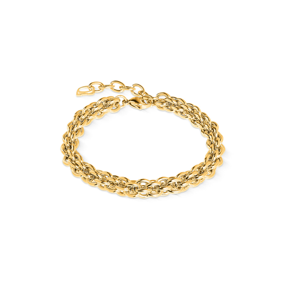 Coeur de Lion Gold Plated Classic Mesh Bracelet