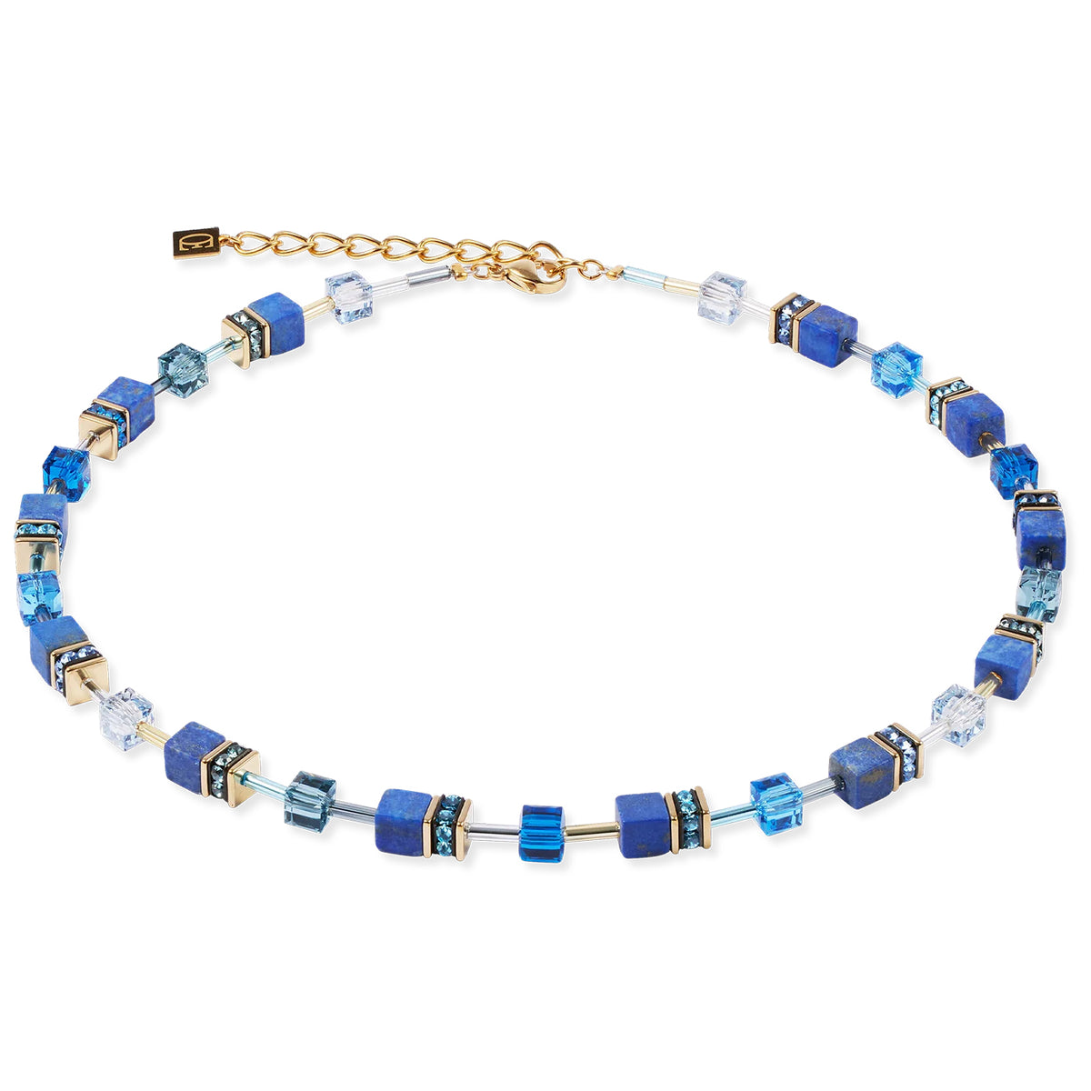 Coeur De Lion GeoCUBE® Iconic Blue Precious Necklace