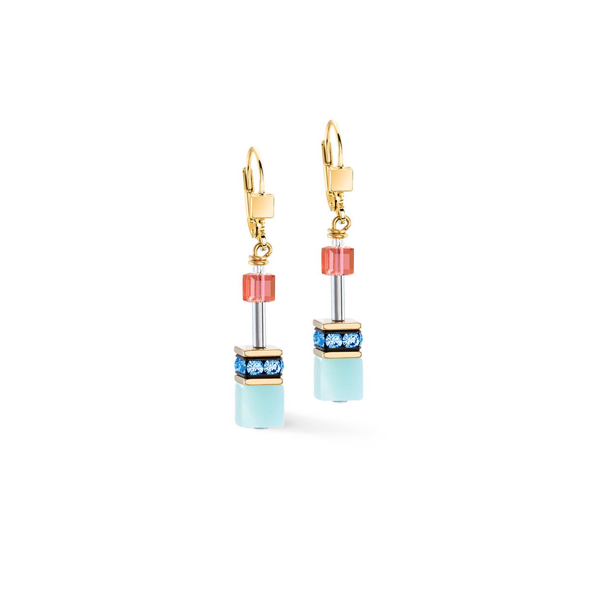 Coeur De Lion GeoCUBE® Iconic Precious Rainbow Earrings