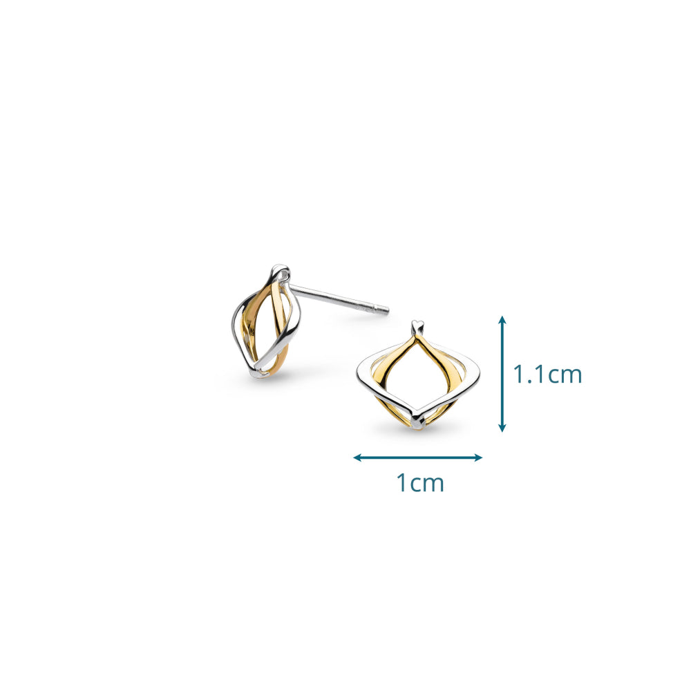 Kit Heath Alicia Golden Petite Stud Earrings