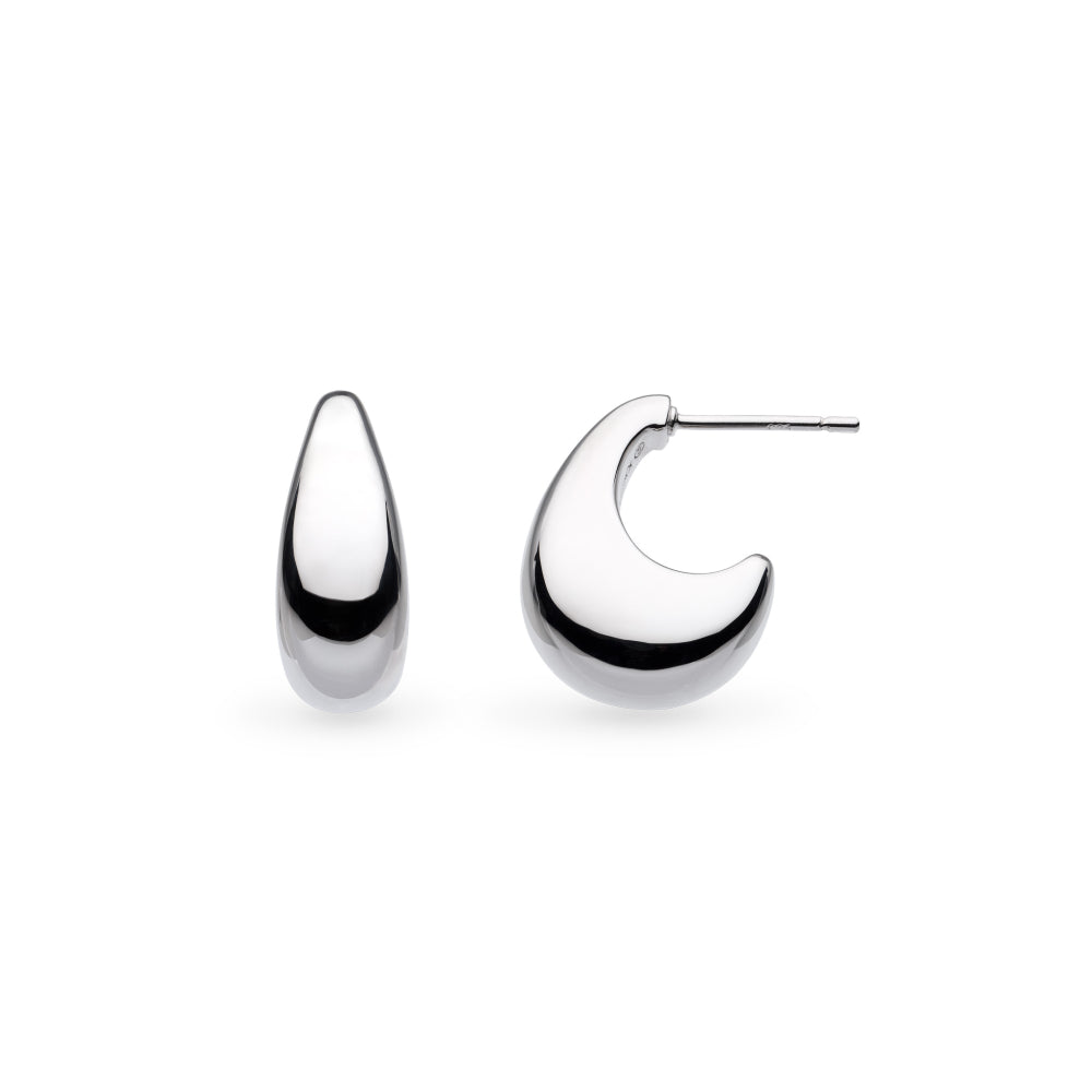 Kit Heath Coast Pebble Smooth Grande Hoop Earrings