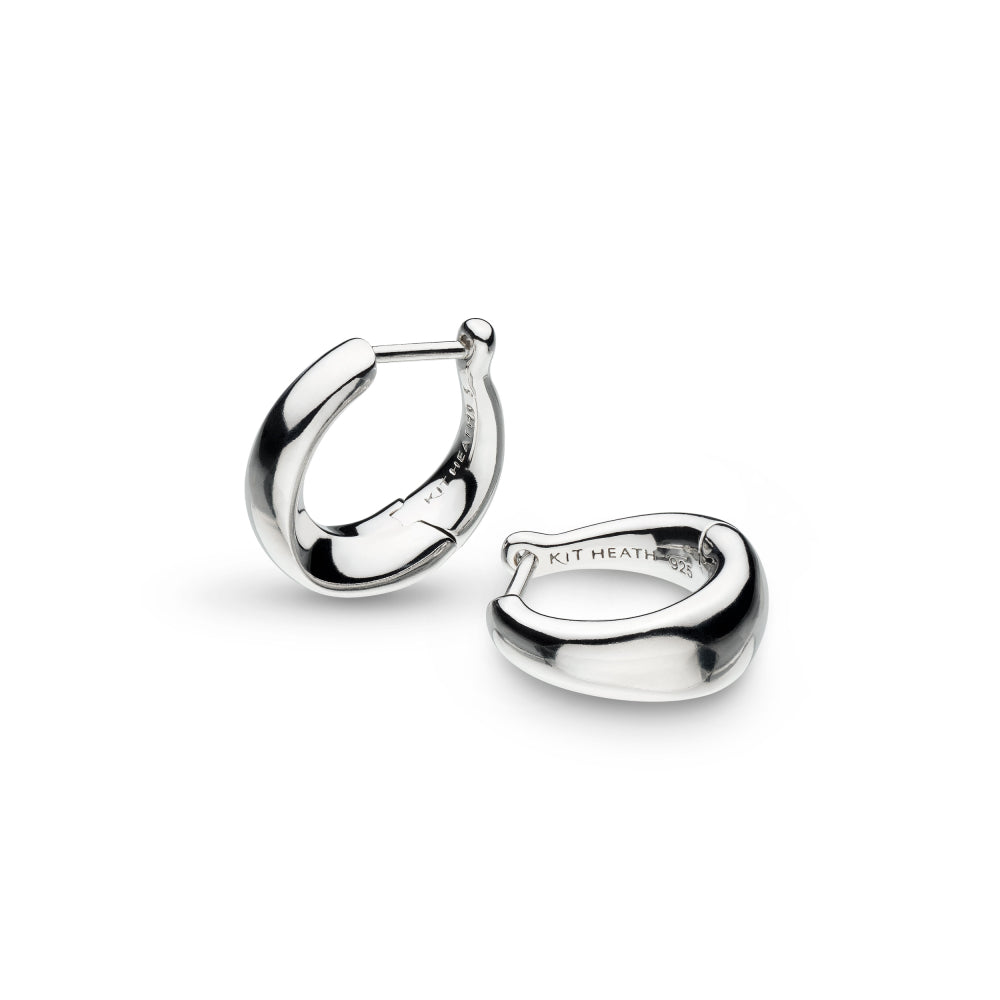 Kit Heath Bevel Cirque Small Hinged Huggie Hoop Earring