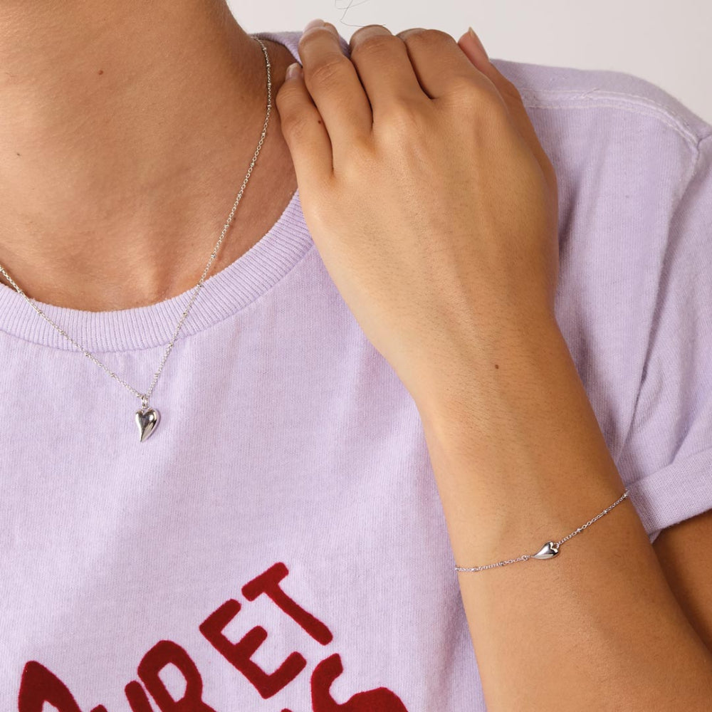 Kit Heath Desire Kiss Mini Heart Ball Chain Bracelet