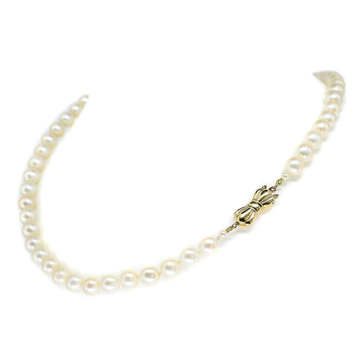 Pre-Owned 9ct Yellow Gold Cultured Pearl Necklace