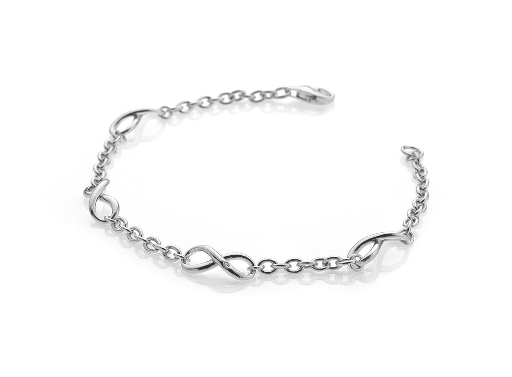 Hot Diamonds Sterling Silver Infinity Bracelet