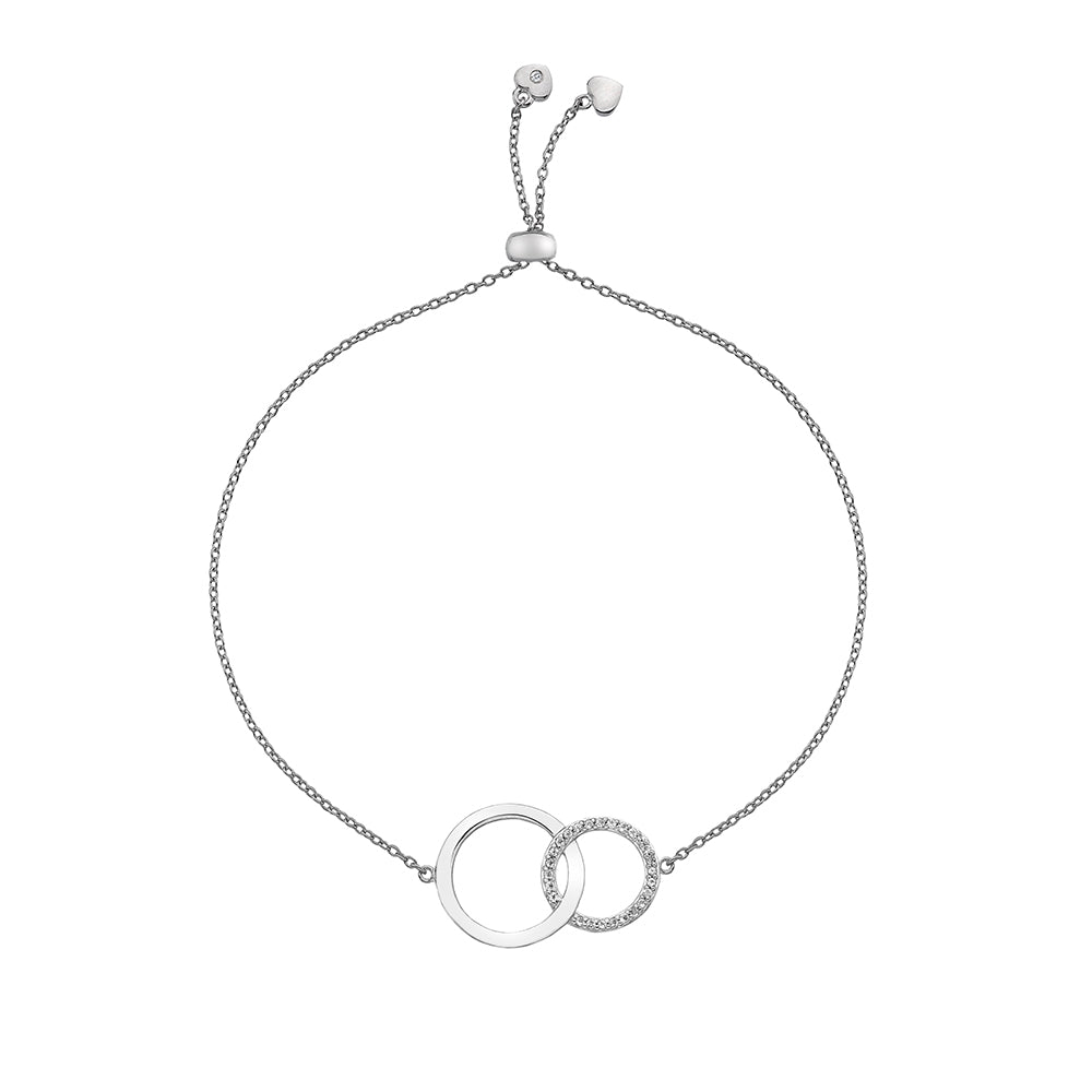 Hot Diamonds Sterling Silver Striking Circle Bracelet