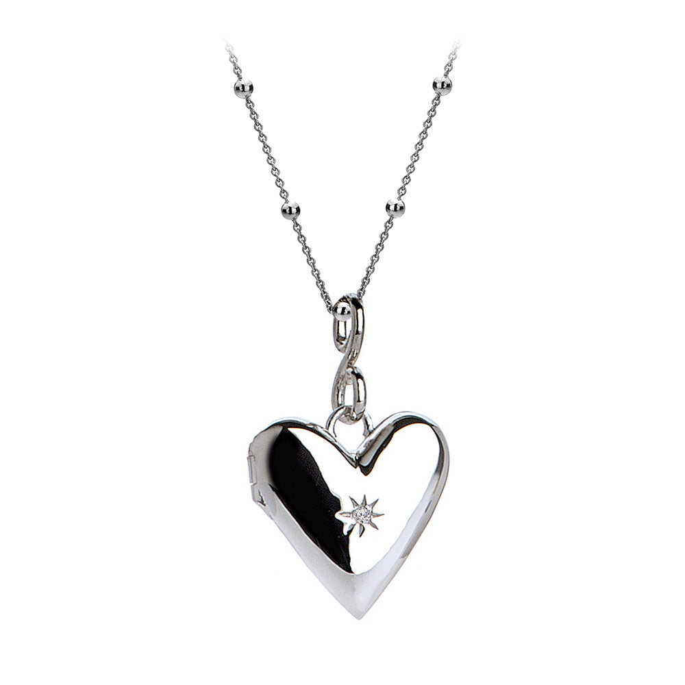 Hot Diamonds Sterling Silver Romantic Small Heart Locket