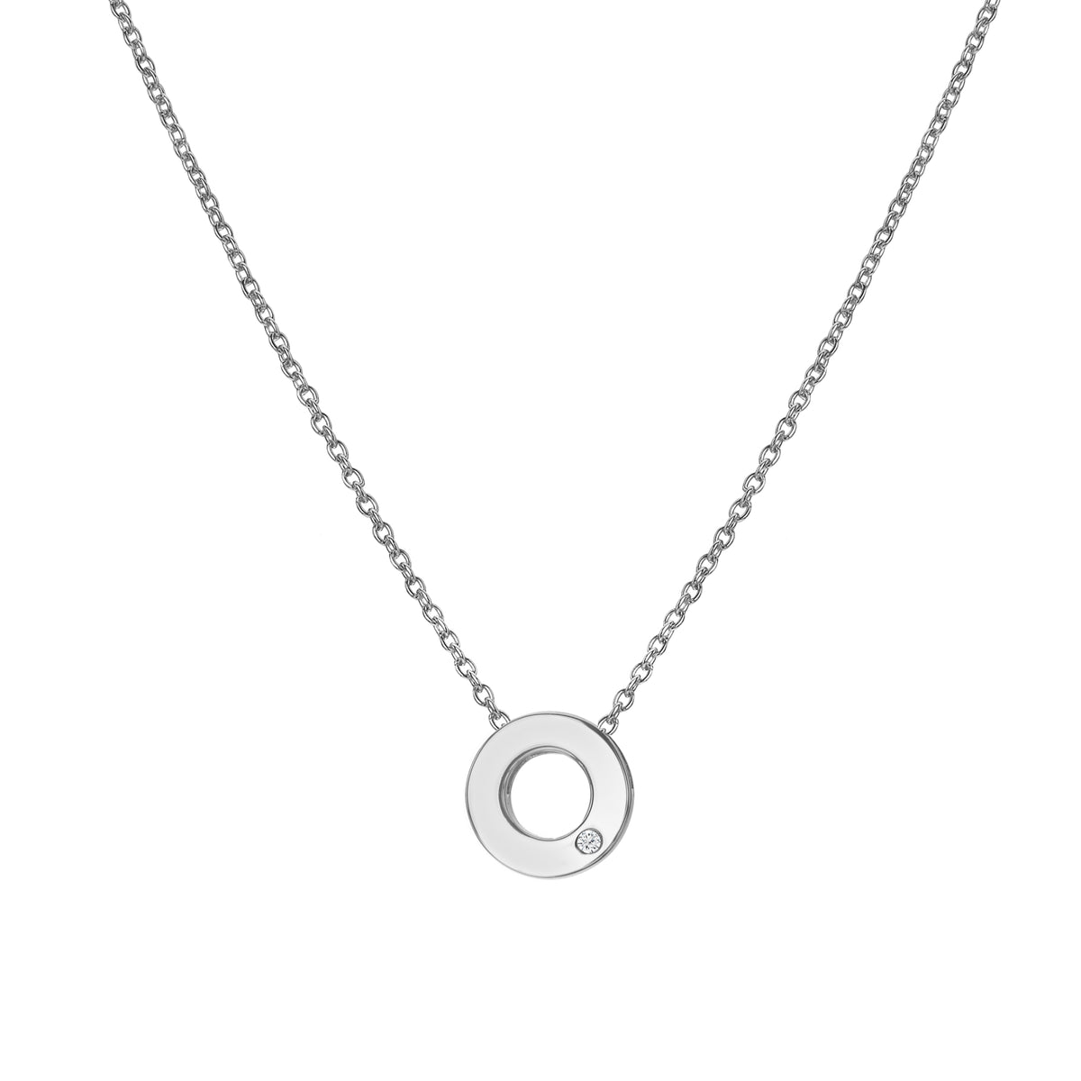 Hot Diamonds Sterling Silver Amulets Circle Pendant & Chain