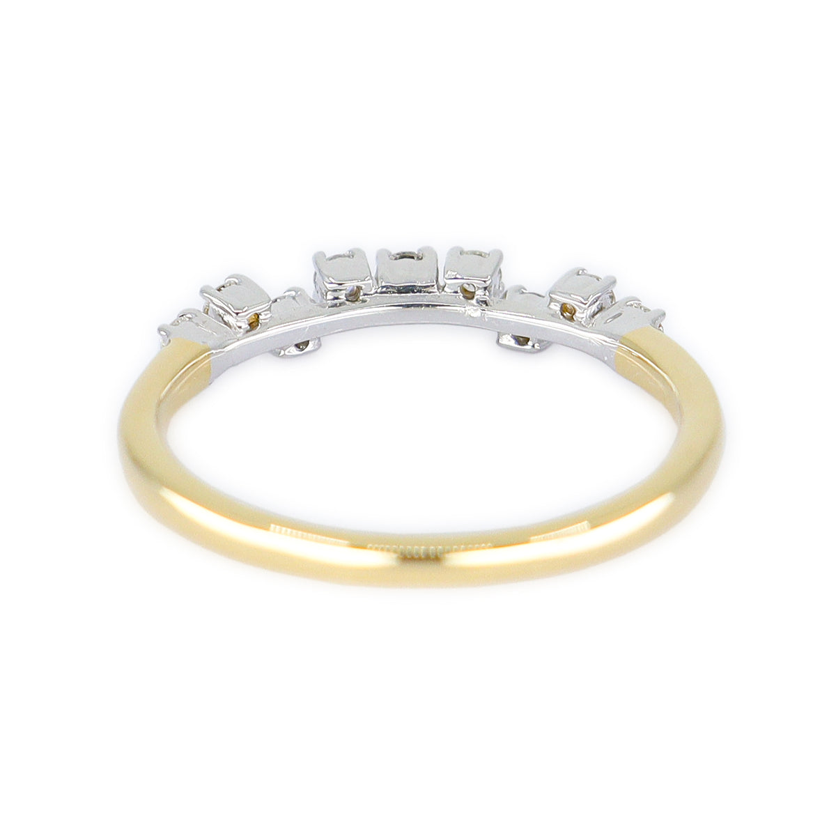 18ct Gold 0.20ct Round Brilliant Cut Diamond Scatter Eternity Ring