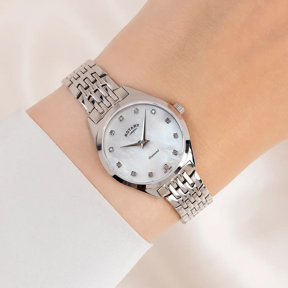 Rotary Ultra Slim Diamond Watch