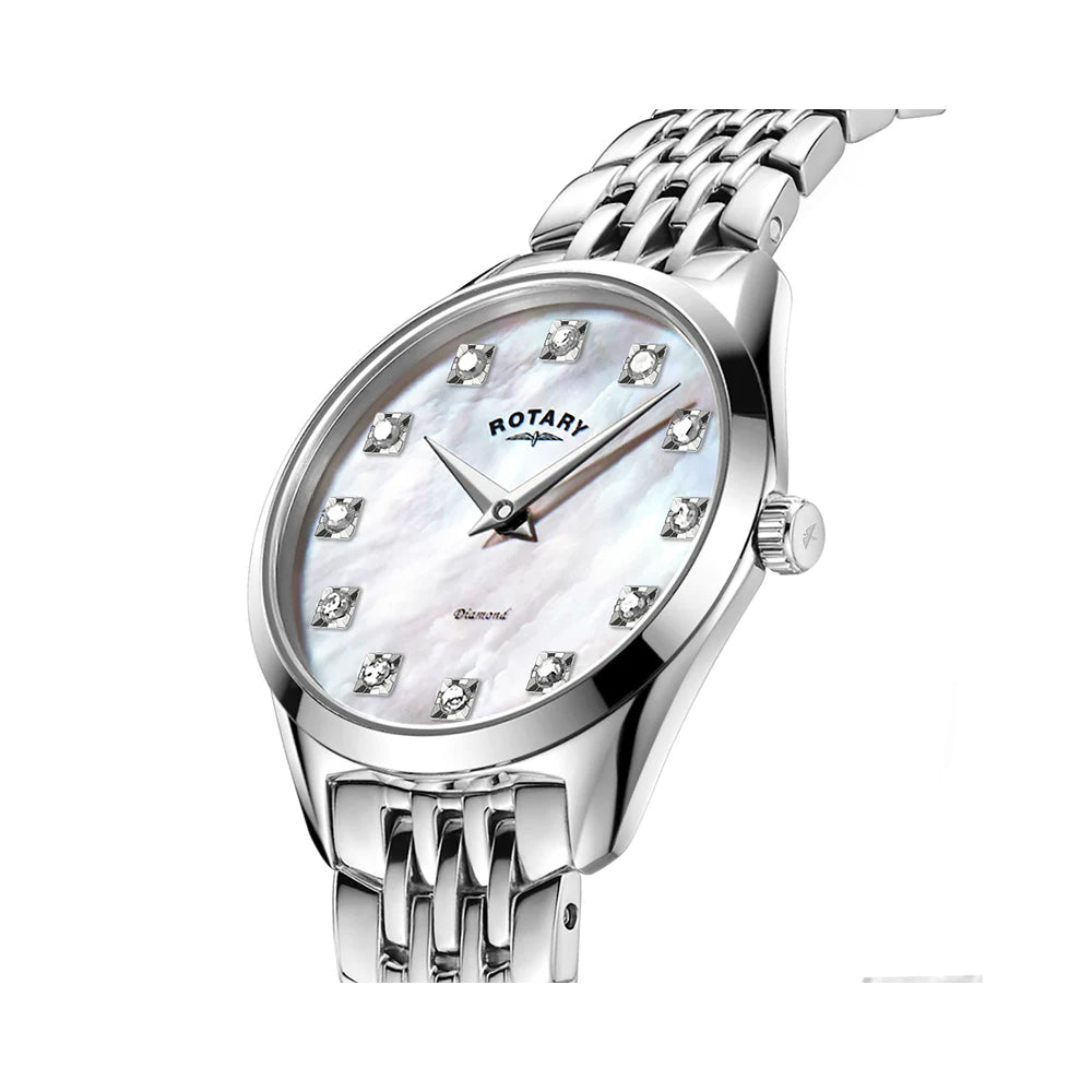 Rotary Ultra Slim Diamond Watch
