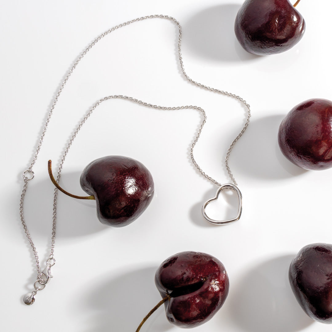 Kit Heath Love Silver Heart Necklace