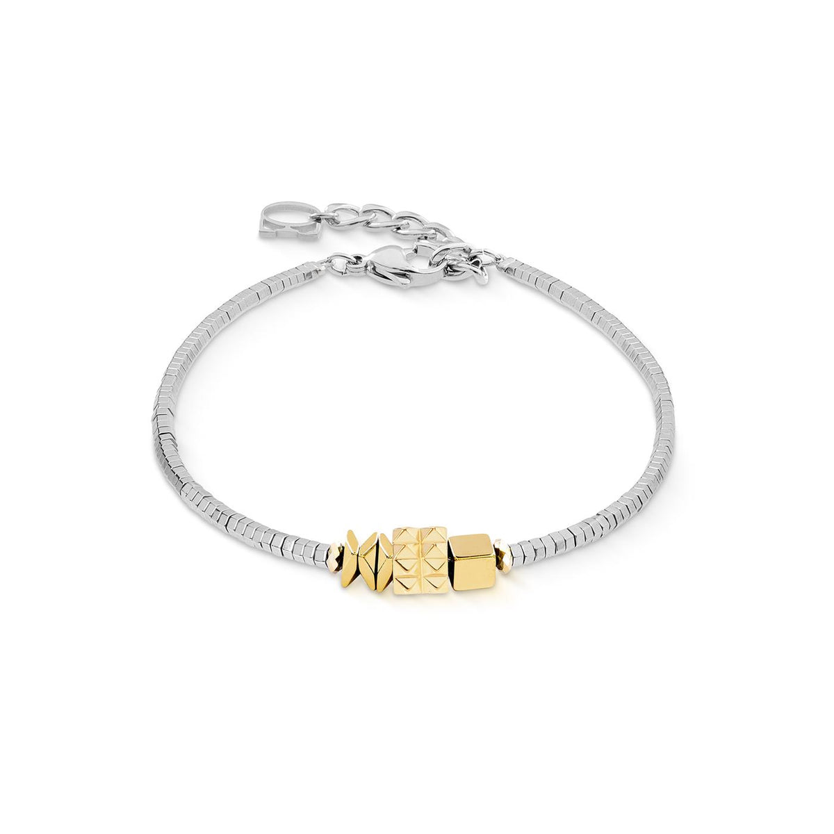 Coeur De Lion Cube Trio Gold Bracelet