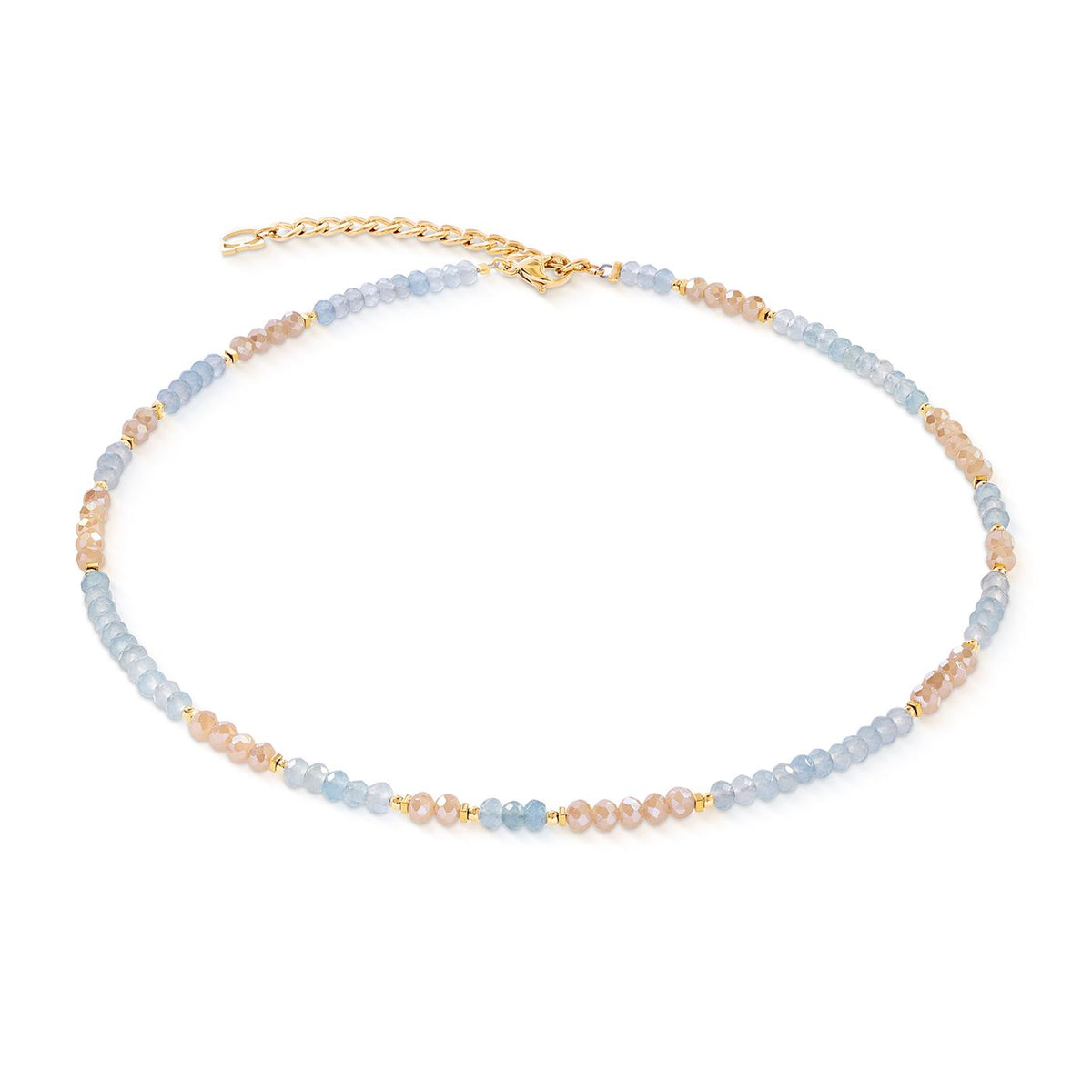 Coeur De Lion Jade Sky Gold Necklace
