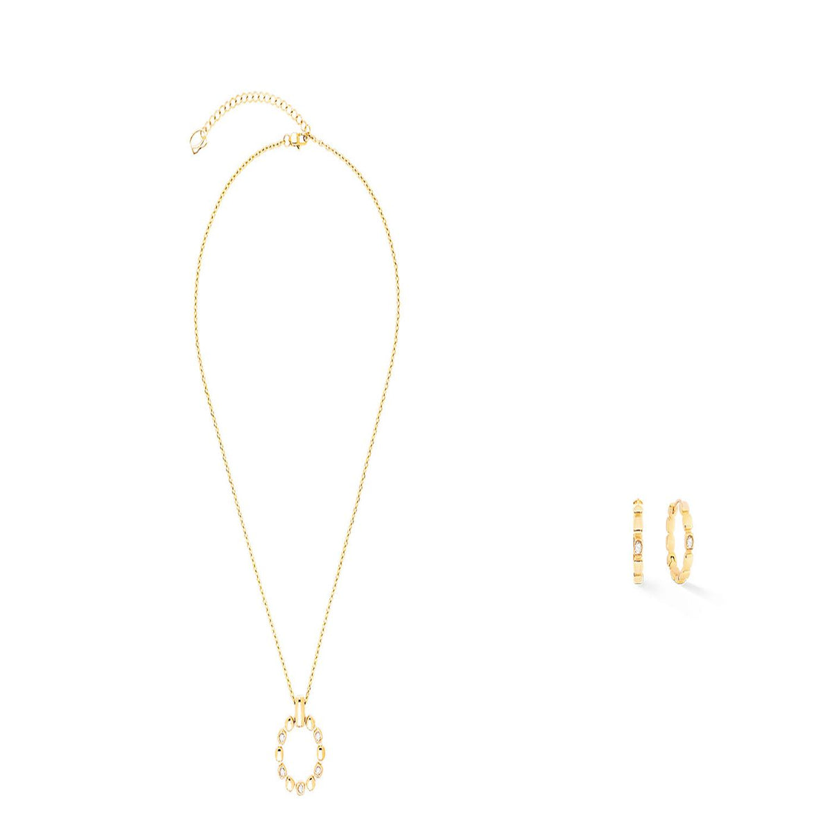 Coeur De Lion Soft Cube CZ  Necklace