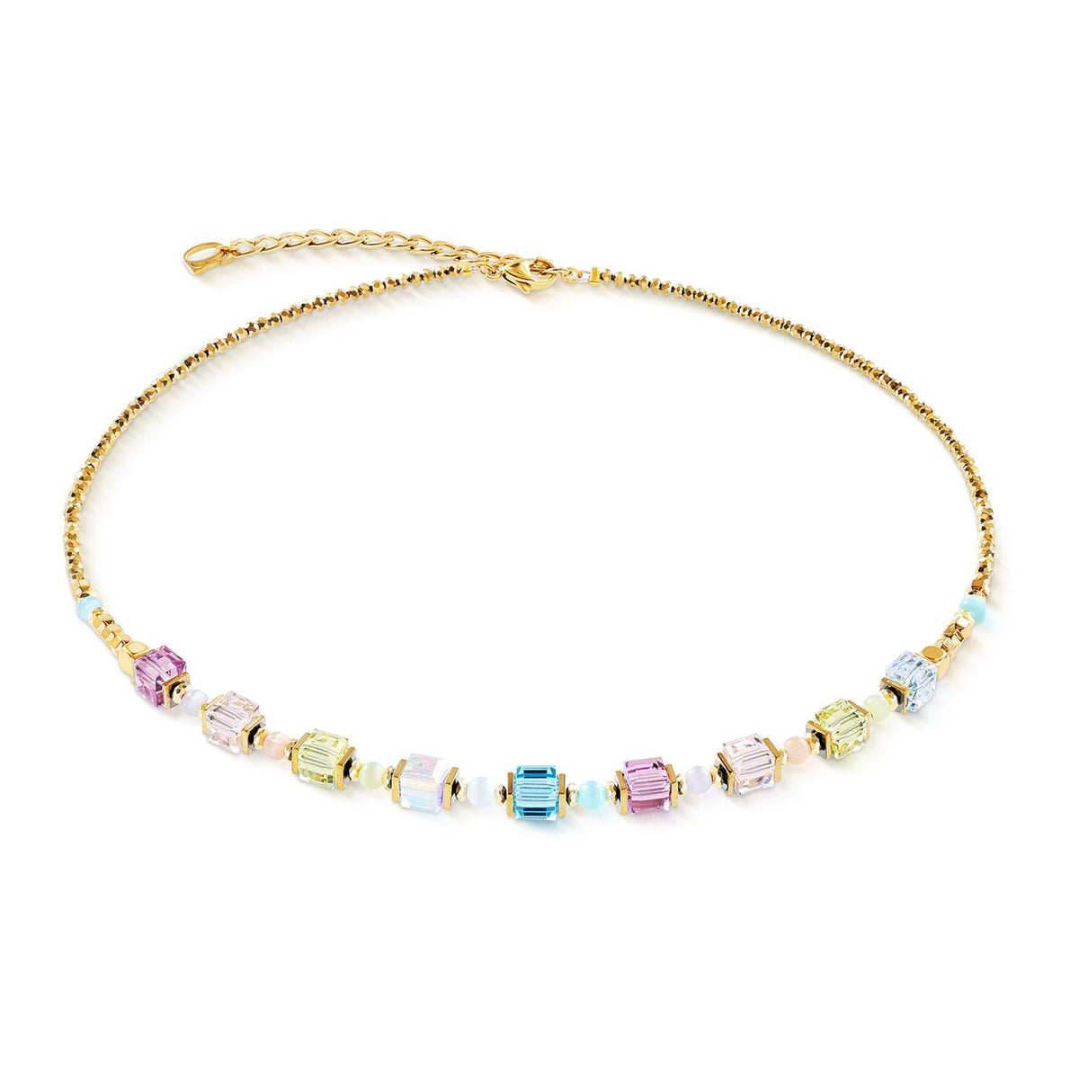 Coeur De Lion Aura Pastel Gold Necklace