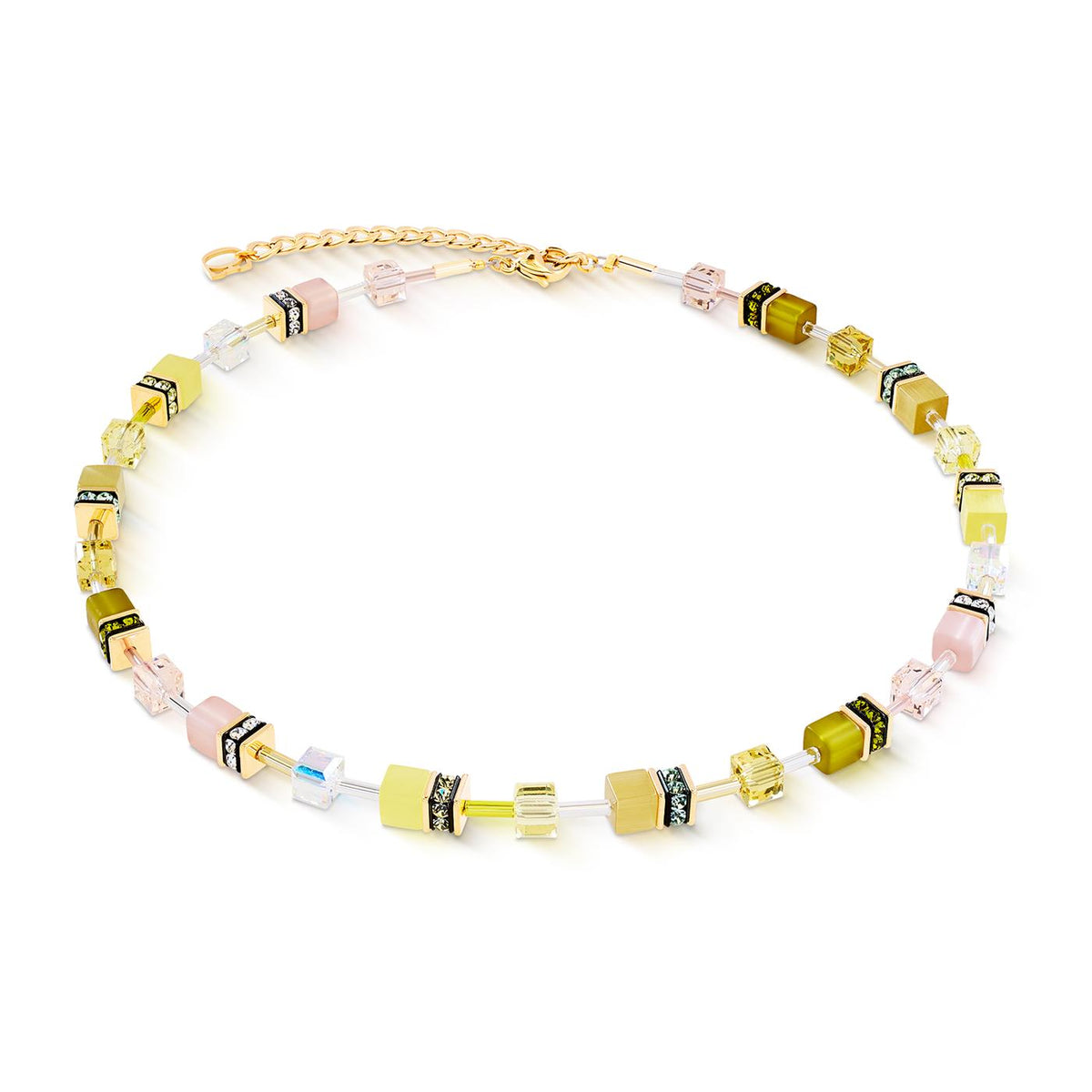 Coeur De Lion Geocube Olive Blossom Necklace