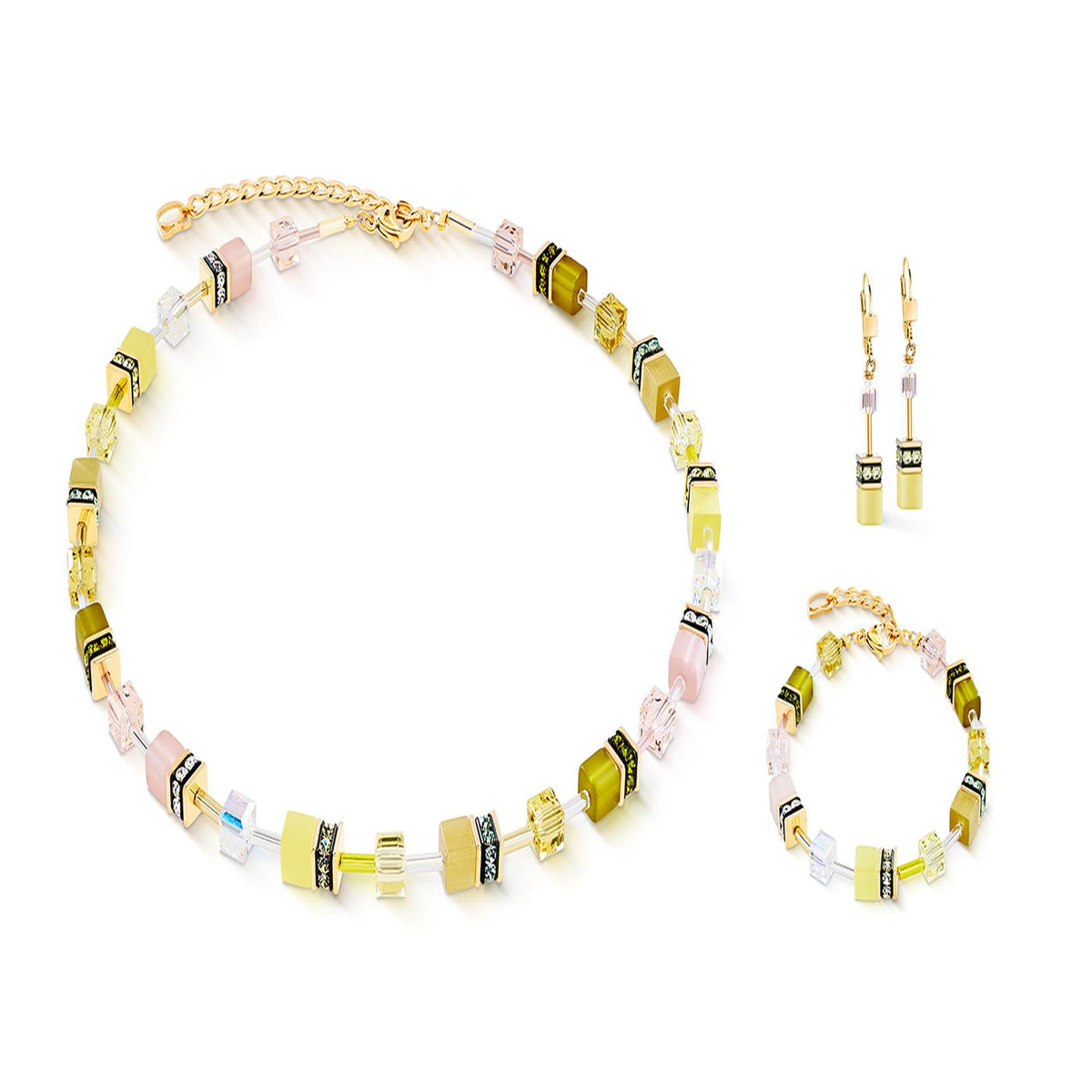 Coeur De Lion Olive Blossom Earrings