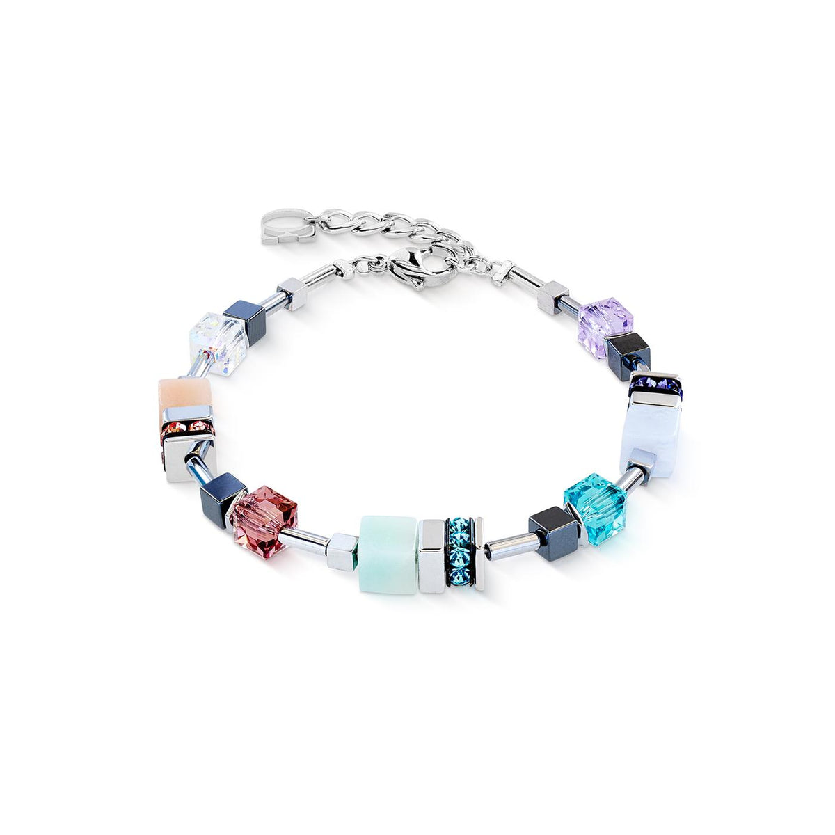 Coeur De Lion Geocube Precious Motion Sorbet silver Bracelet