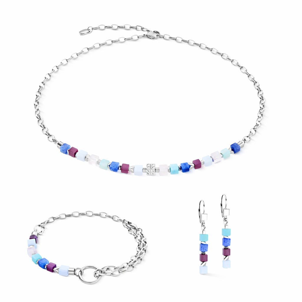 Coeur De Lion Cube Mosaic Lumina silver Bracelets