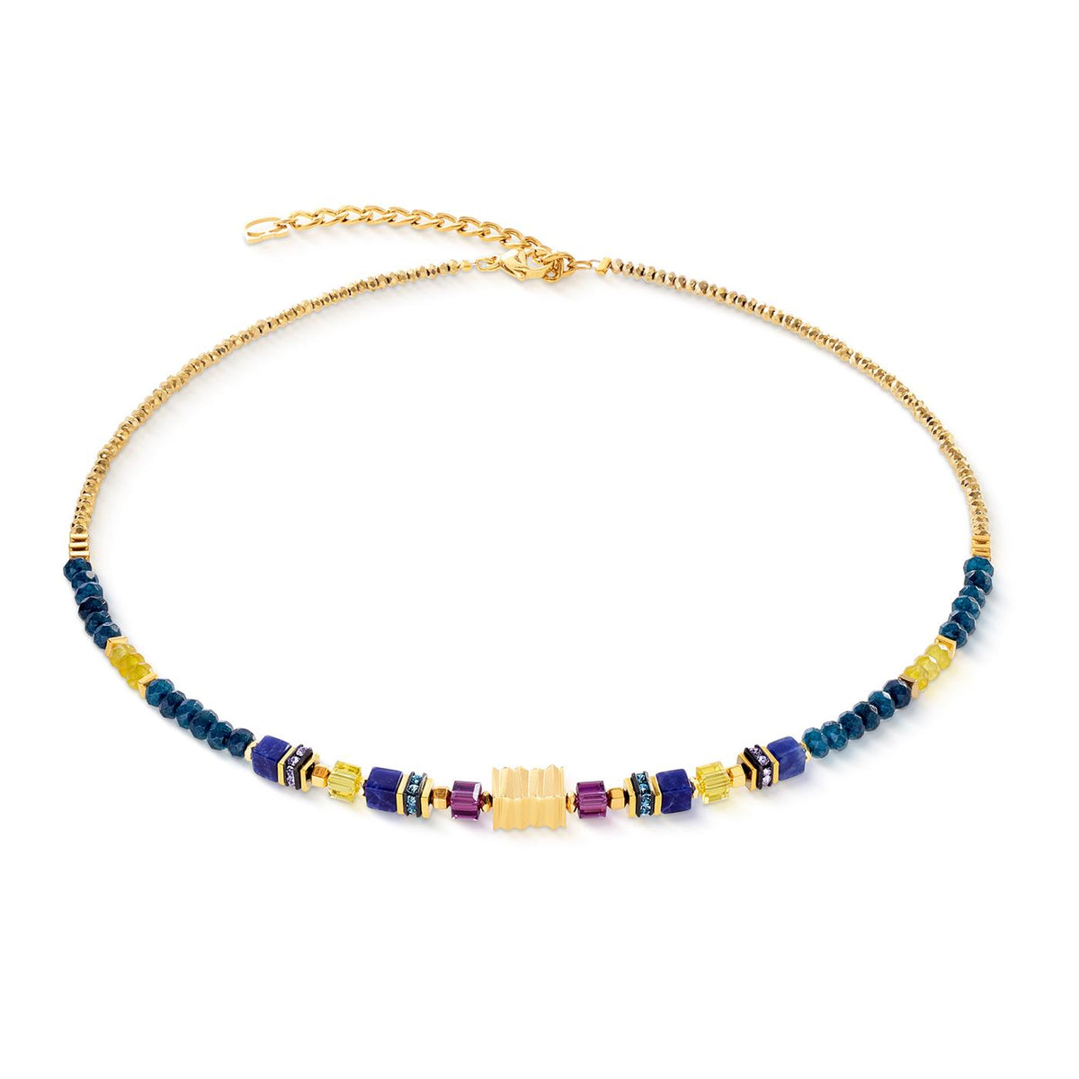 Coeur De Lion Wave Precious Flow gold-energy Necklace