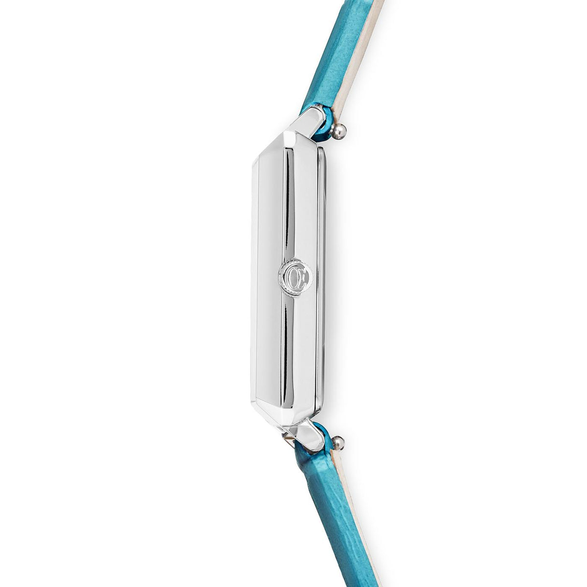 Coeur De Lion Iconic Spikes Transformative Teal Silver Bracelet Leather