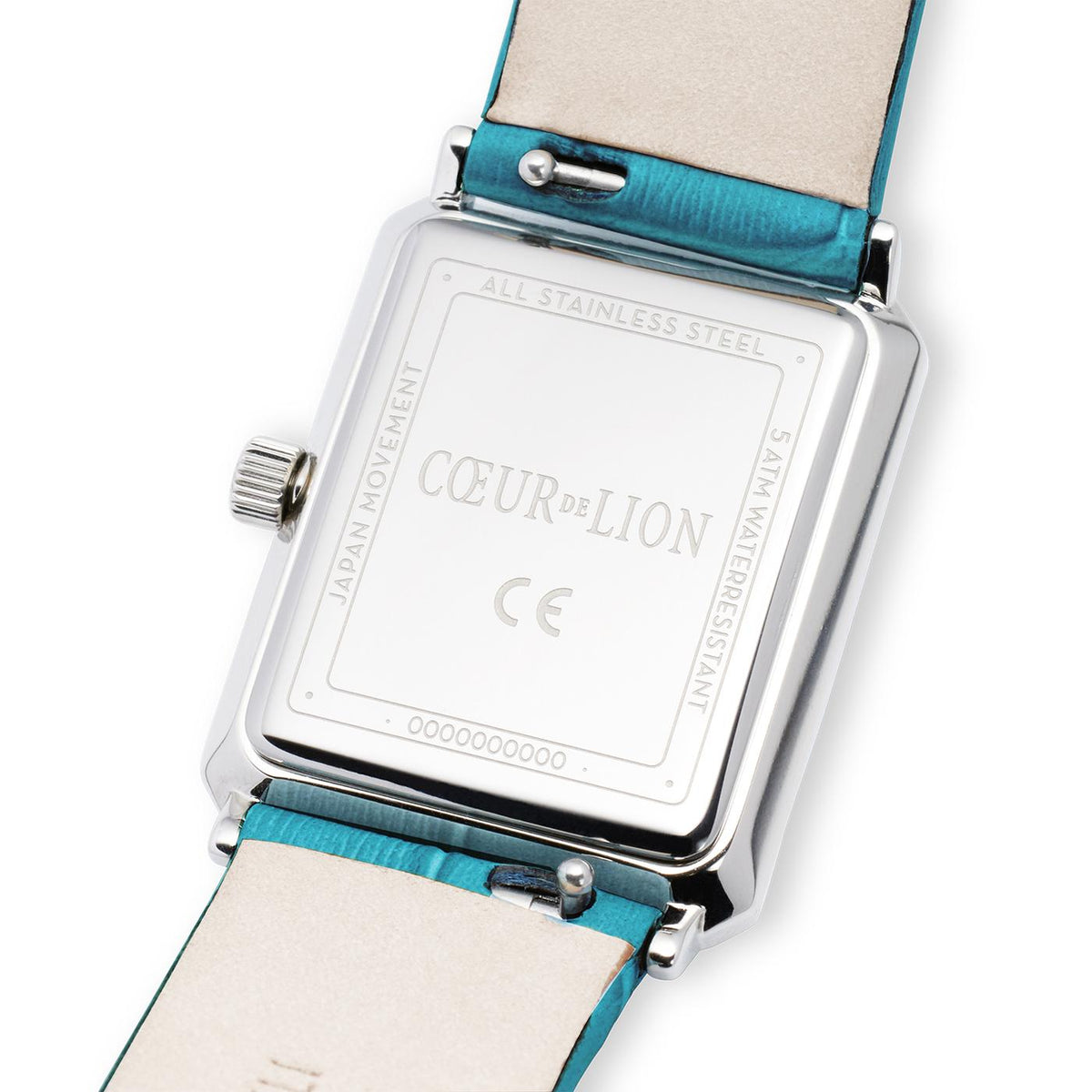 Coeur De Lion Iconic Spikes Transformative Teal Silver Bracelet Leather